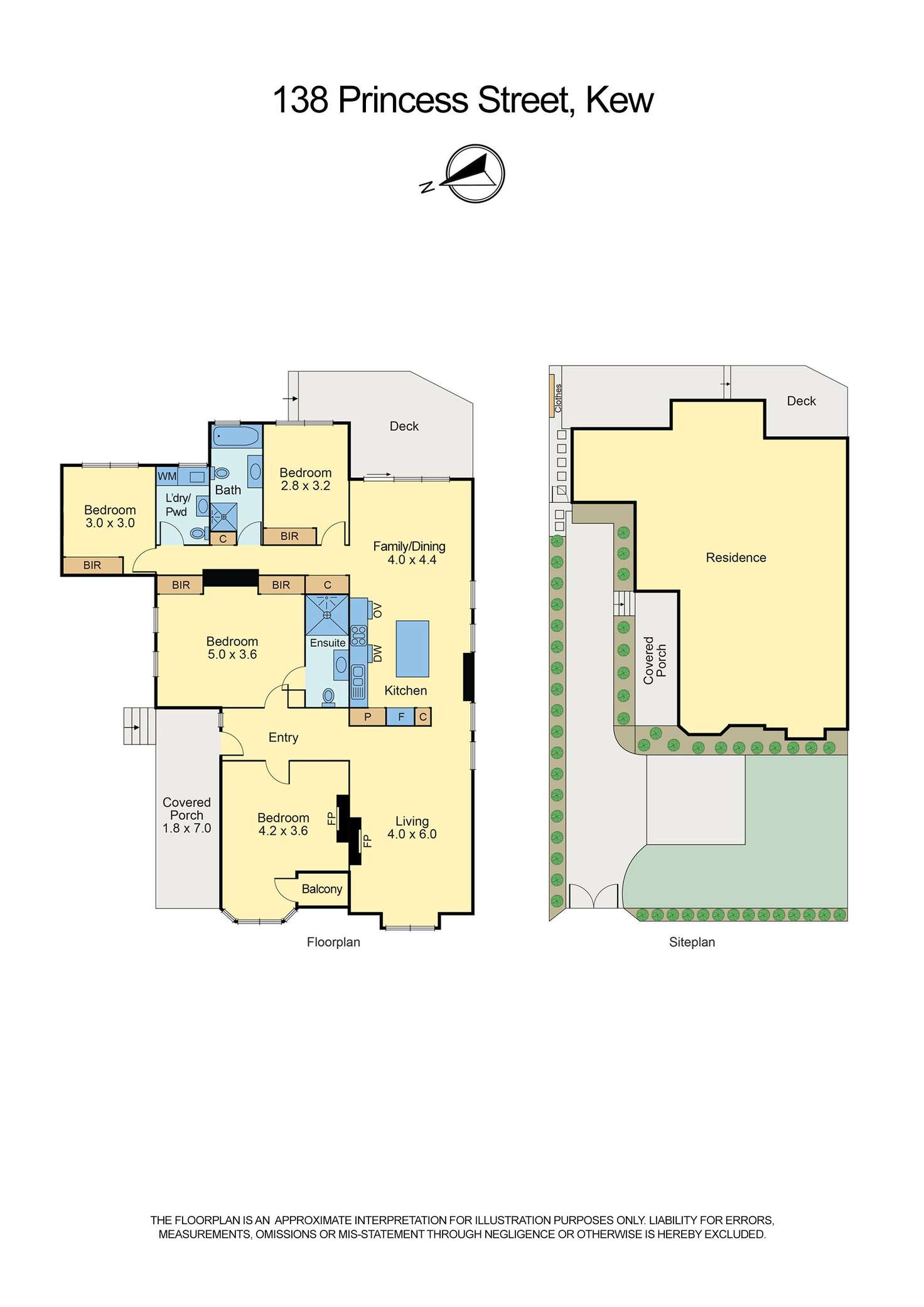 Floorplan of Homely house listing, 138 Princess Street, Kew VIC 3101