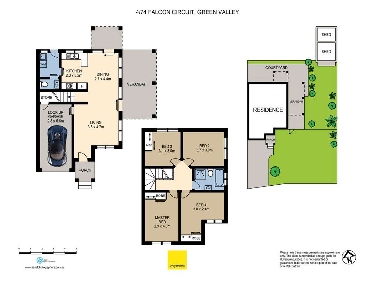 Floorplan of Homely house listing, 4/74 Falcon Circuit, Green Valley NSW 2168