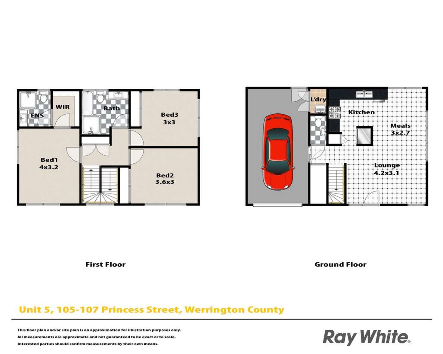 Floorplan of Homely unit listing, 5/105-107 Princess Street, Werrington NSW 2747