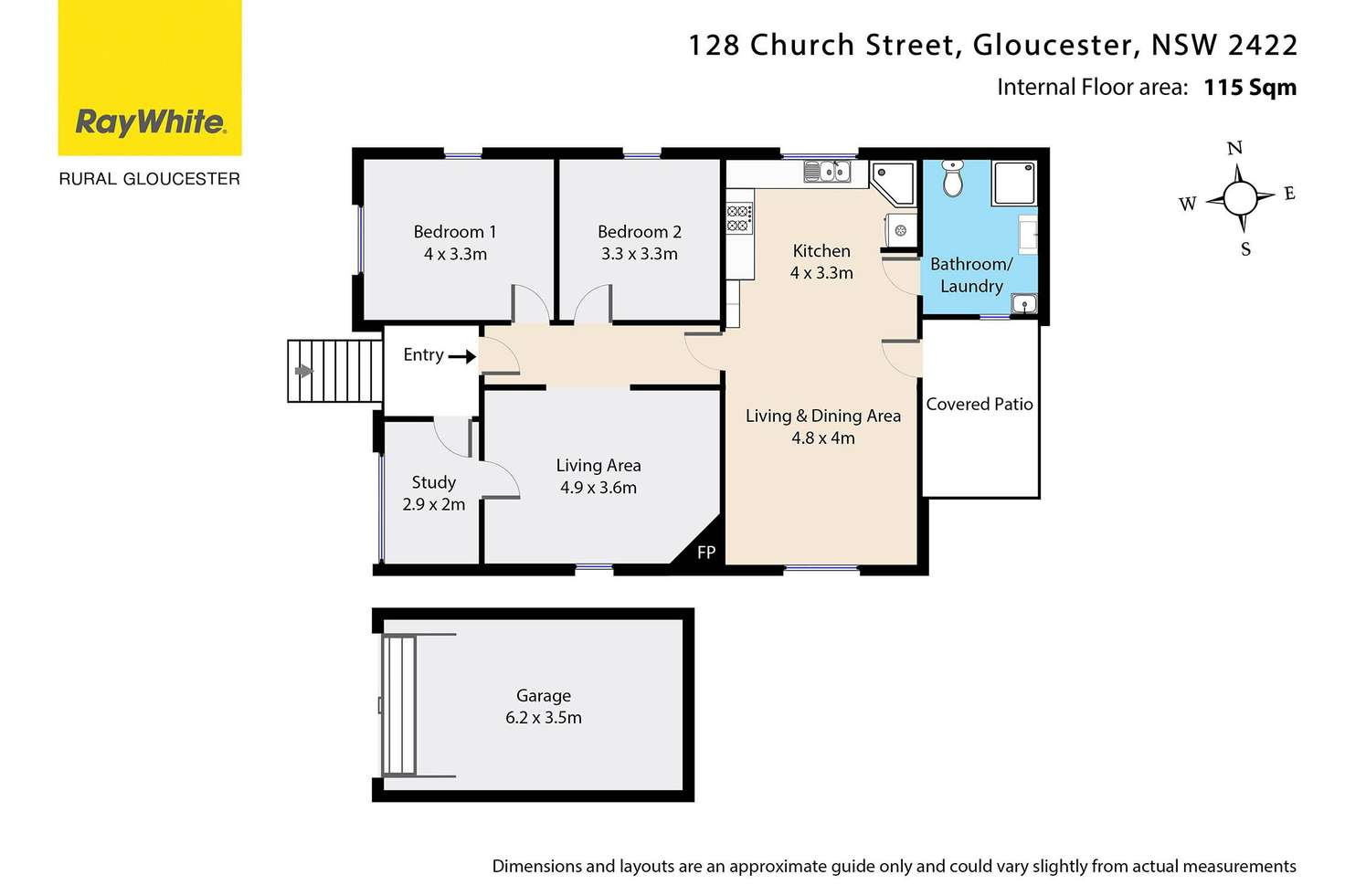 Floorplan of Homely house listing, 128 Church Street, Gloucester NSW 2422