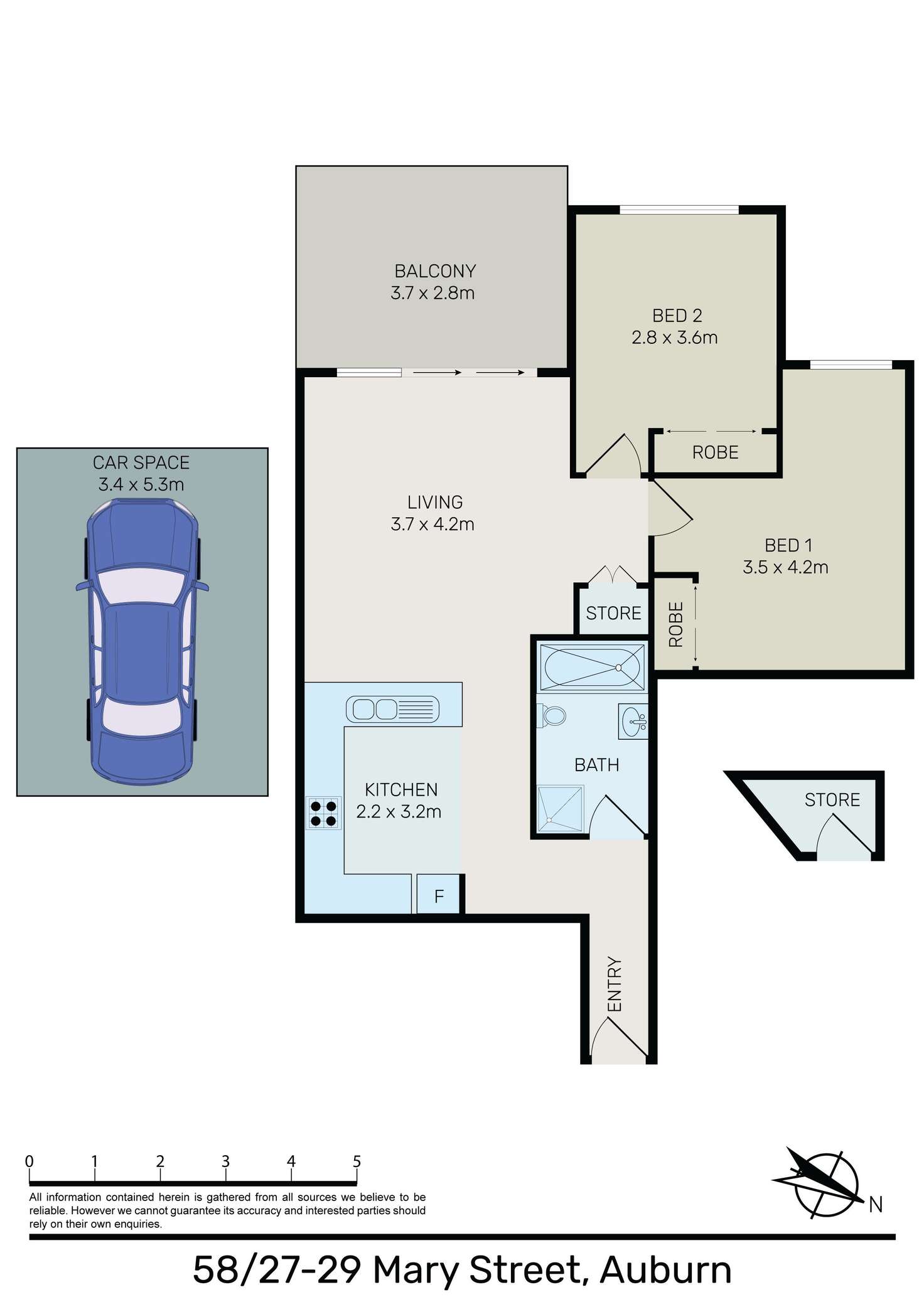 Floorplan of Homely apartment listing, 58/27-29 Mary Street, Auburn NSW 2144