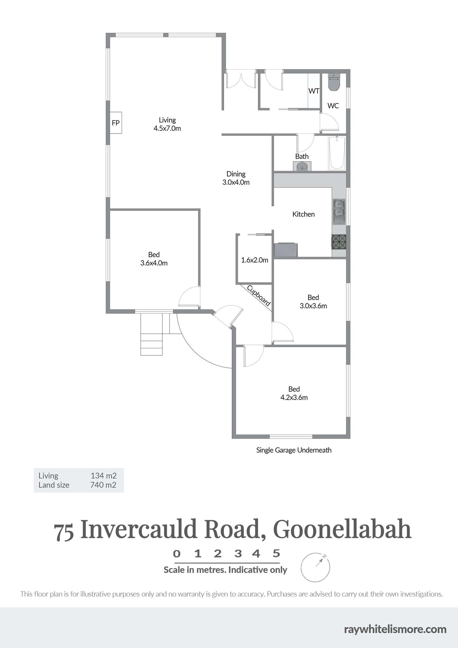 Floorplan of Homely house listing, 75 Invercauld Road, Goonellabah NSW 2480