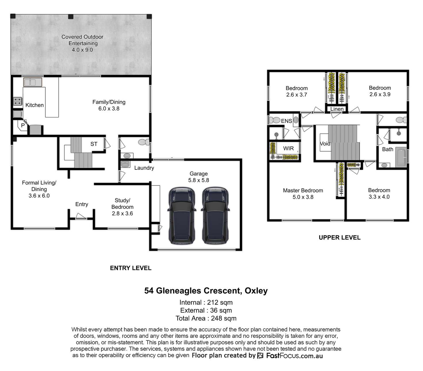 Floorplan of Homely house listing, 54 Gleneagles Crescent, Oxley QLD 4075