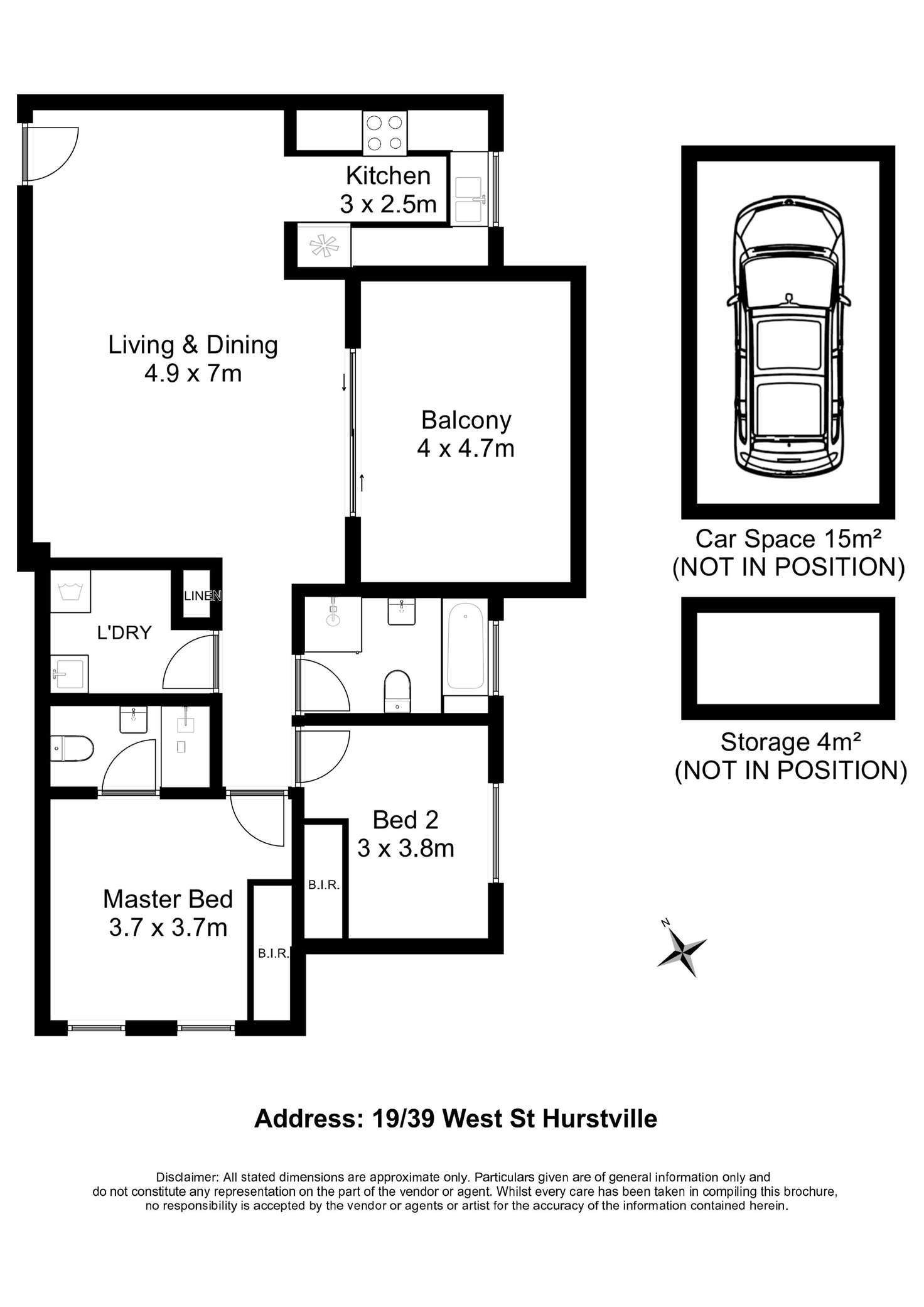 Floorplan of Homely apartment listing, 19/39 West Street, Hurstville NSW 2220