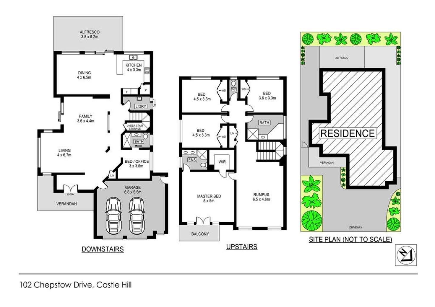 Floorplan of Homely house listing, 102 Chepstow Drive, Castle Hill NSW 2154