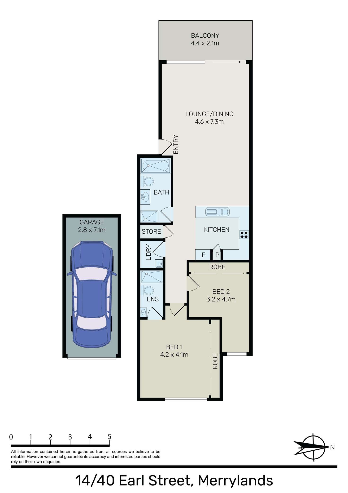 Floorplan of Homely apartment listing, 14/40 Earl Street, Merrylands NSW 2160