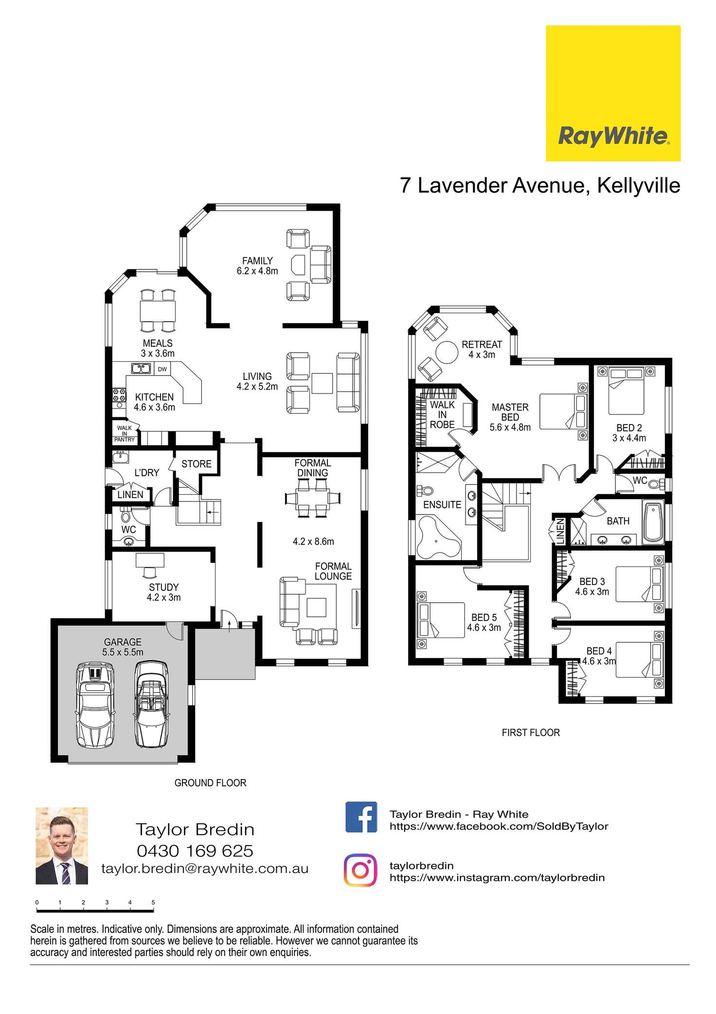 Floorplan of Homely house listing, 7 Lavender Avenue, Kellyville NSW 2155