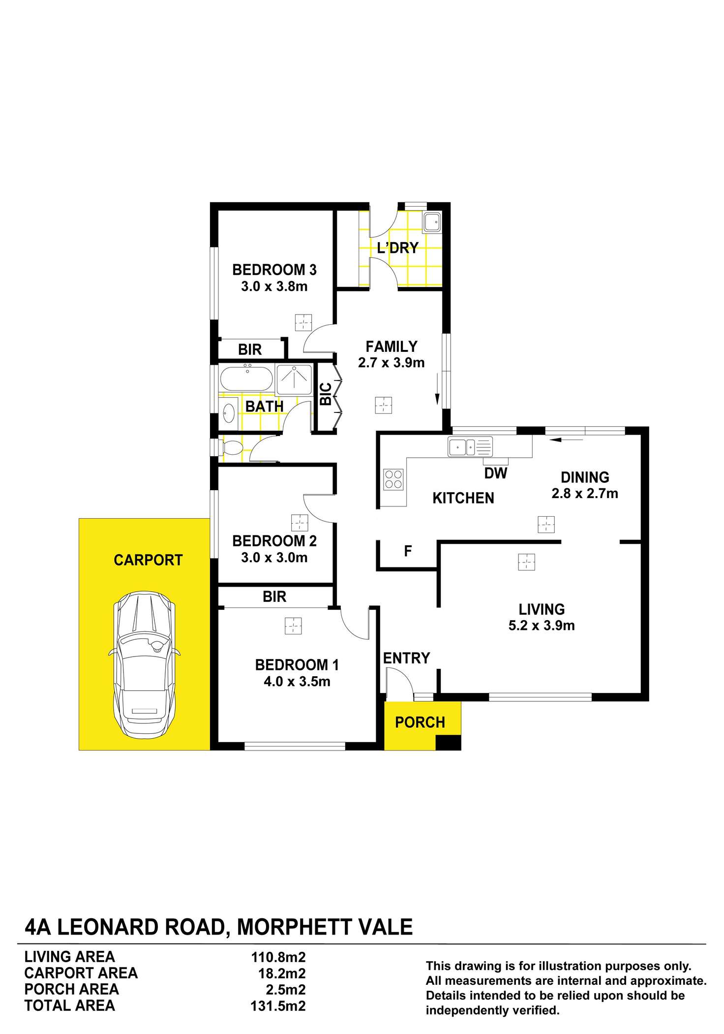 Floorplan of Homely house listing, 4A Leonard Road, Morphett Vale SA 5162