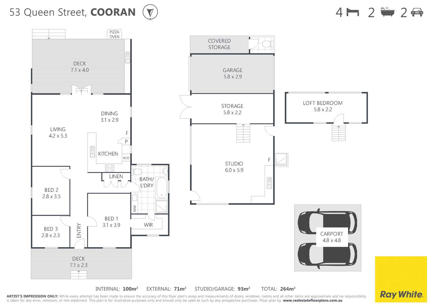 Floorplan of Homely house listing, 53 Queen Street, Cooran QLD 4569