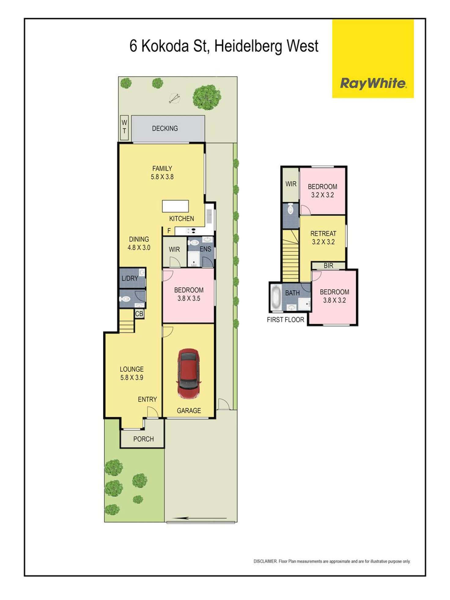 Floorplan of Homely house listing, 6 Kokoda Street, Heidelberg West VIC 3081
