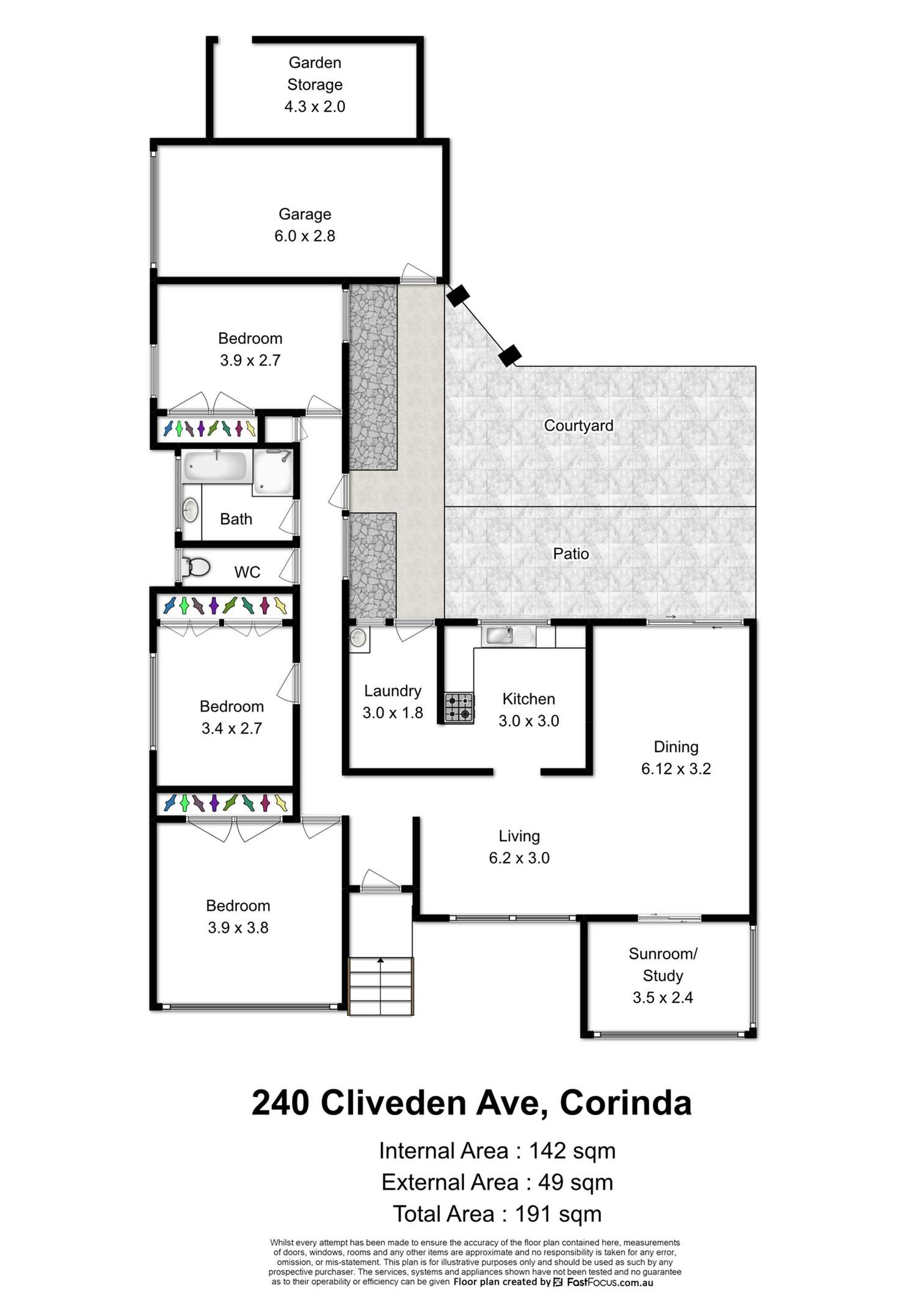 Floorplan of Homely house listing, 240 Cliveden Avenue, Corinda QLD 4075