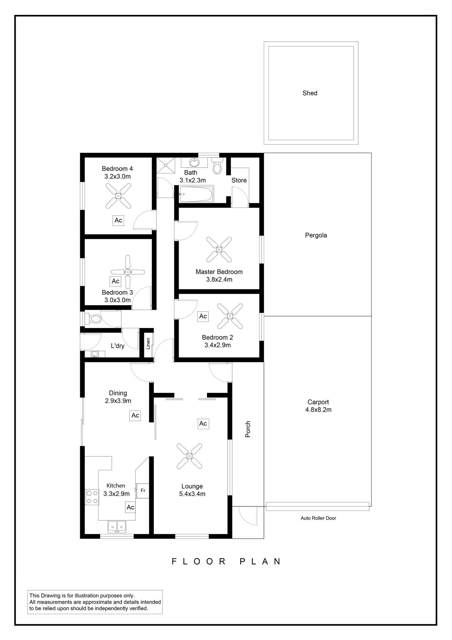 Floorplan of Homely house listing, 9 Messenger Road, Fulham Gardens SA 5024