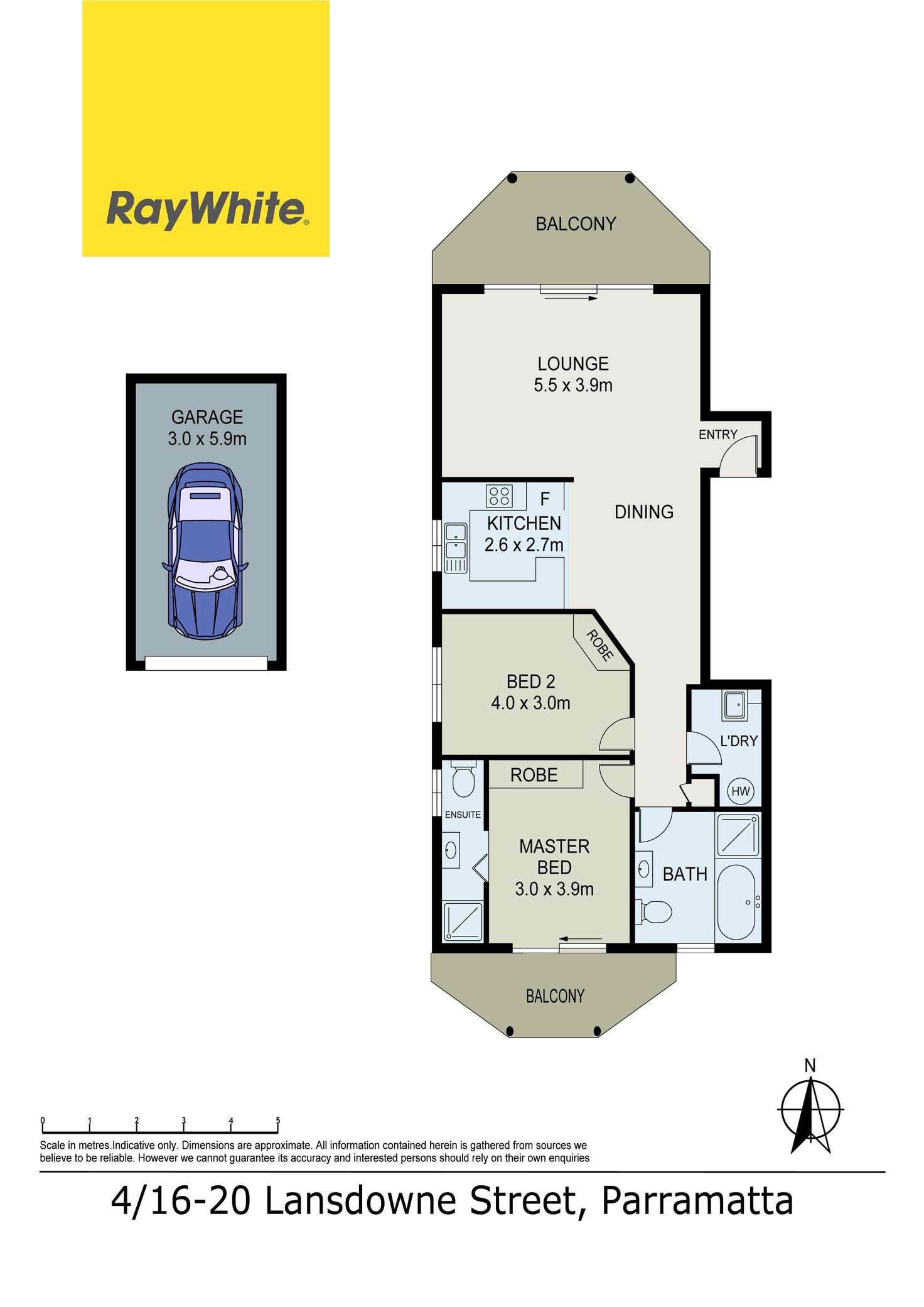 Floorplan of Homely unit listing, 4/16-20 Lansdowne Street, Parramatta NSW 2150