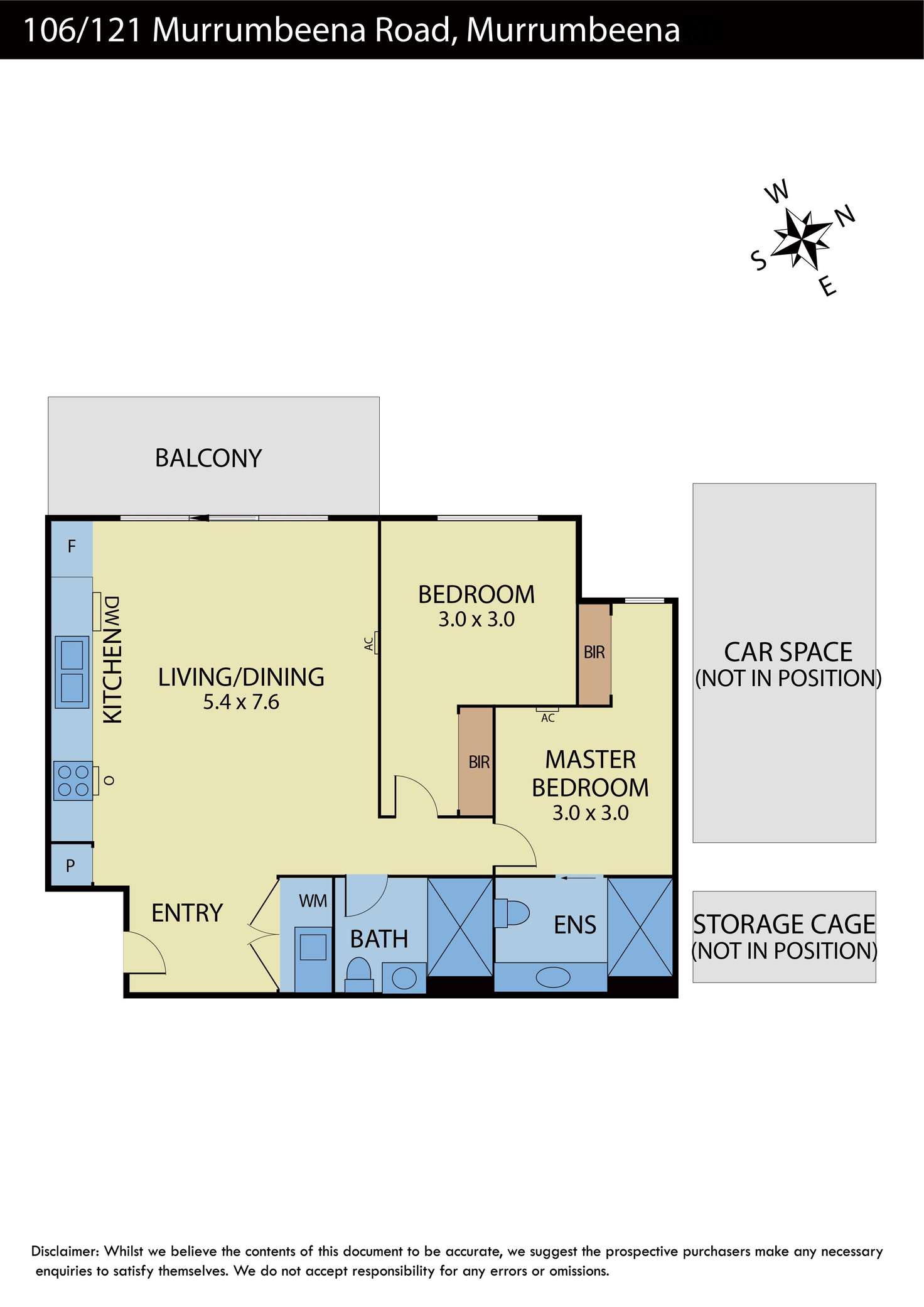 Floorplan of Homely apartment listing, 106/121 Murrumbeena Road, Murrumbeena VIC 3163