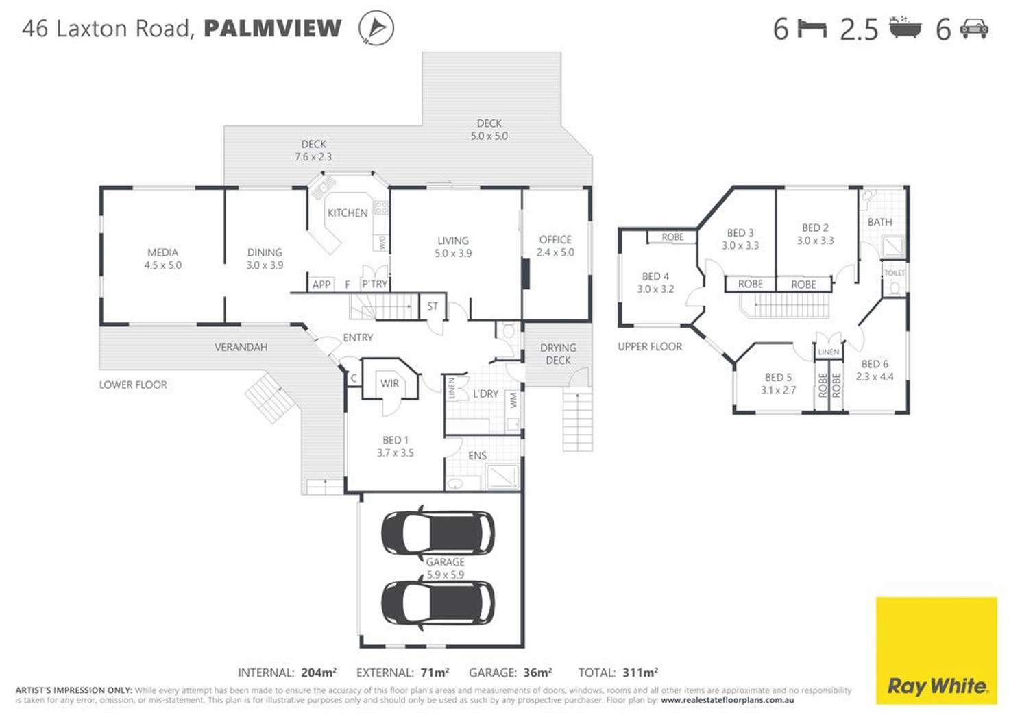 Floorplan of Homely house listing, 46 Laxton Road, Palmview QLD 4553