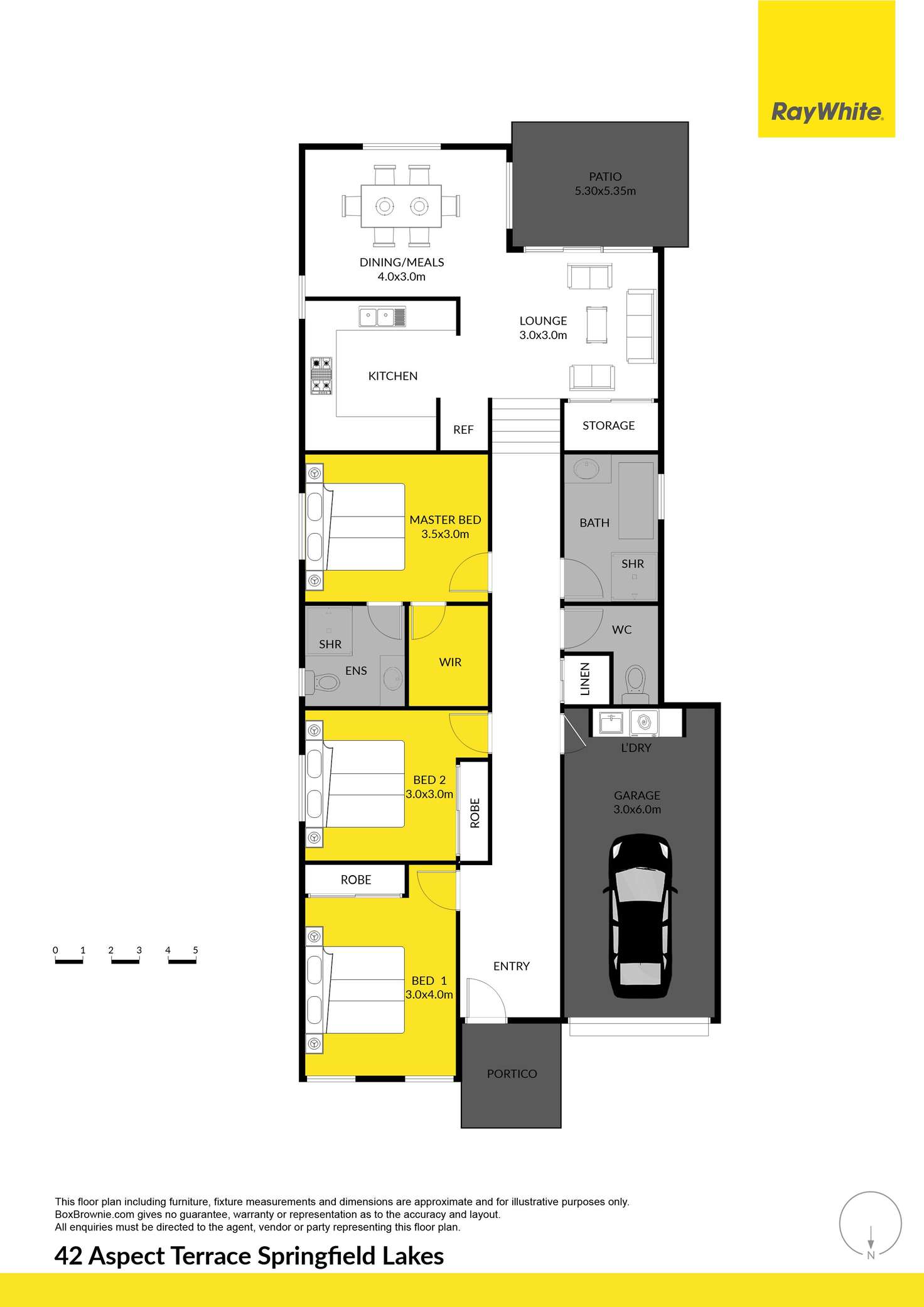 Floorplan of Homely house listing, 42 Aspect Terrace, Springfield Lakes QLD 4300