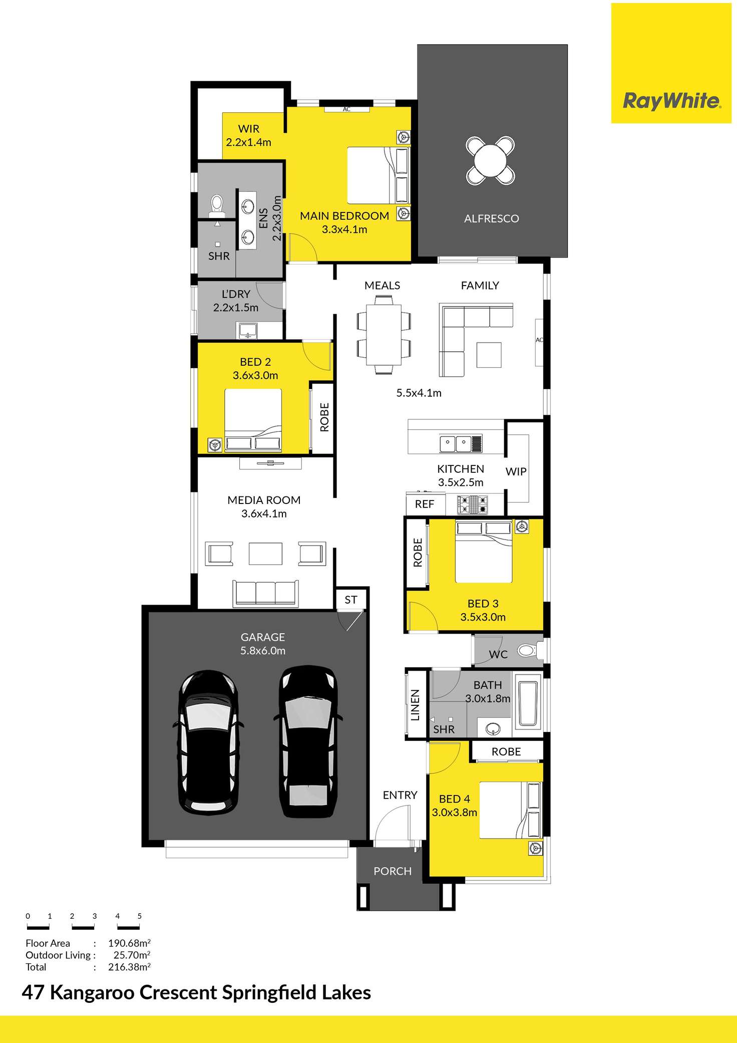 Floorplan of Homely house listing, 47 kangaroo Crescent, Springfield Lakes QLD 4300