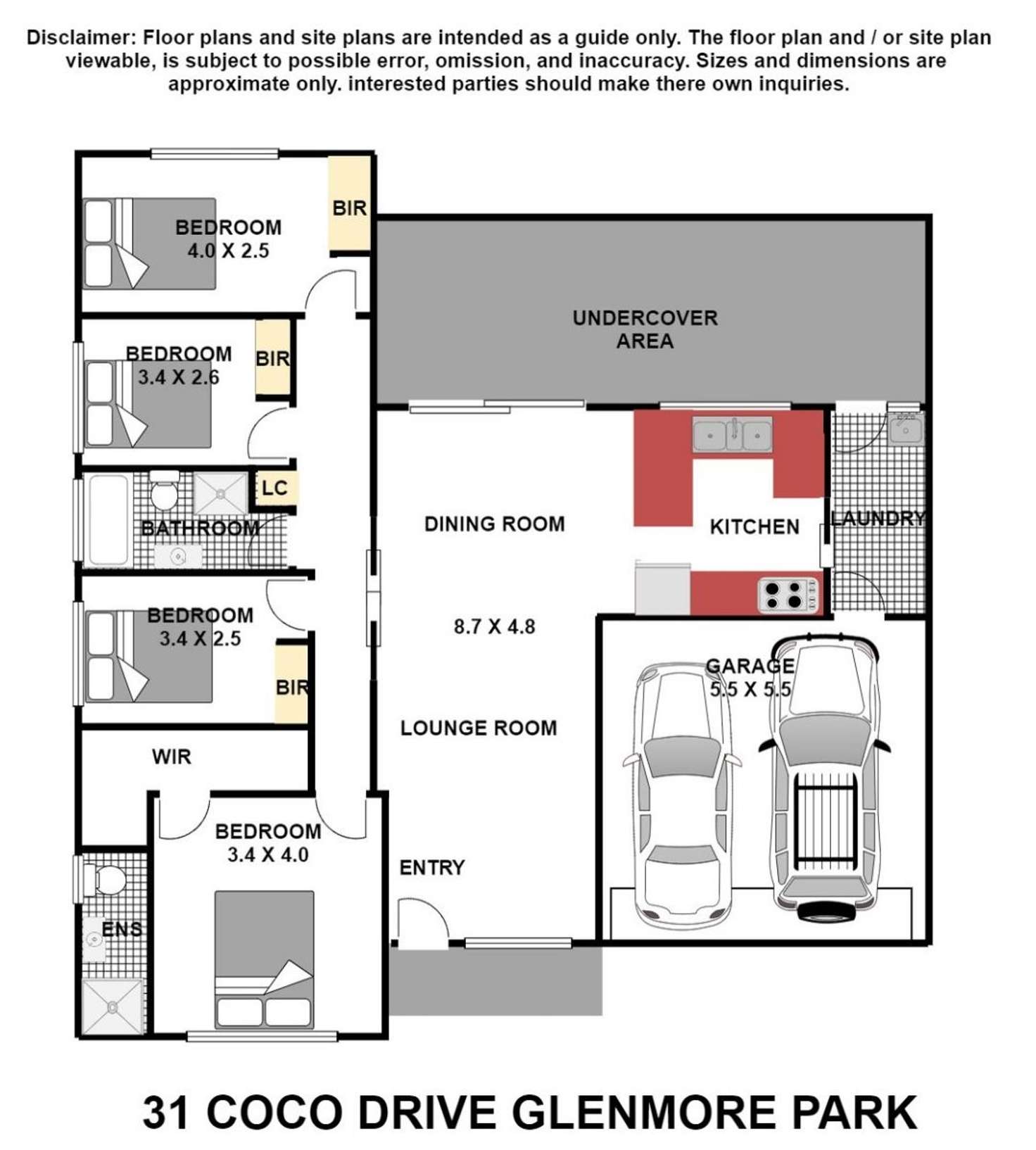 Floorplan of Homely house listing, 31 Coco Drive, Glenmore Park NSW 2745