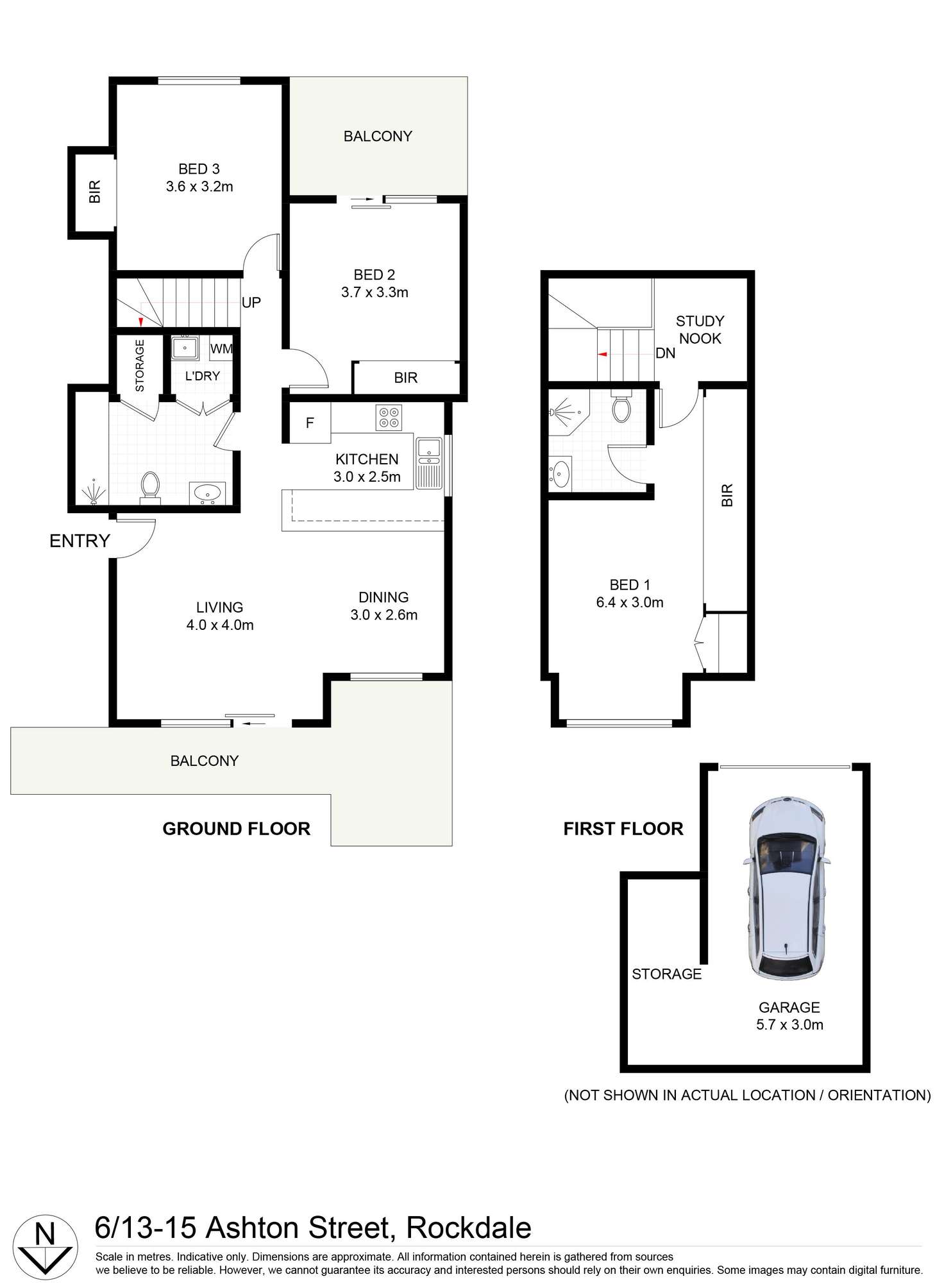 Floorplan of Homely apartment listing, 6/13-15 Ashton Street, Rockdale NSW 2216