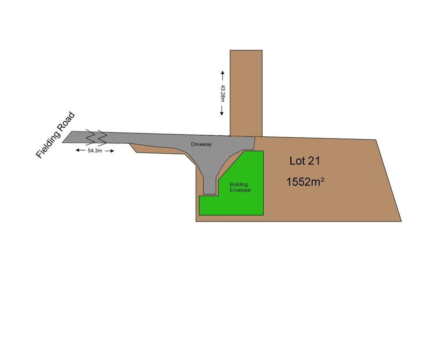 Floorplan of Homely residentialLand listing, 2A Fielding Road, Bridgewater SA 5155