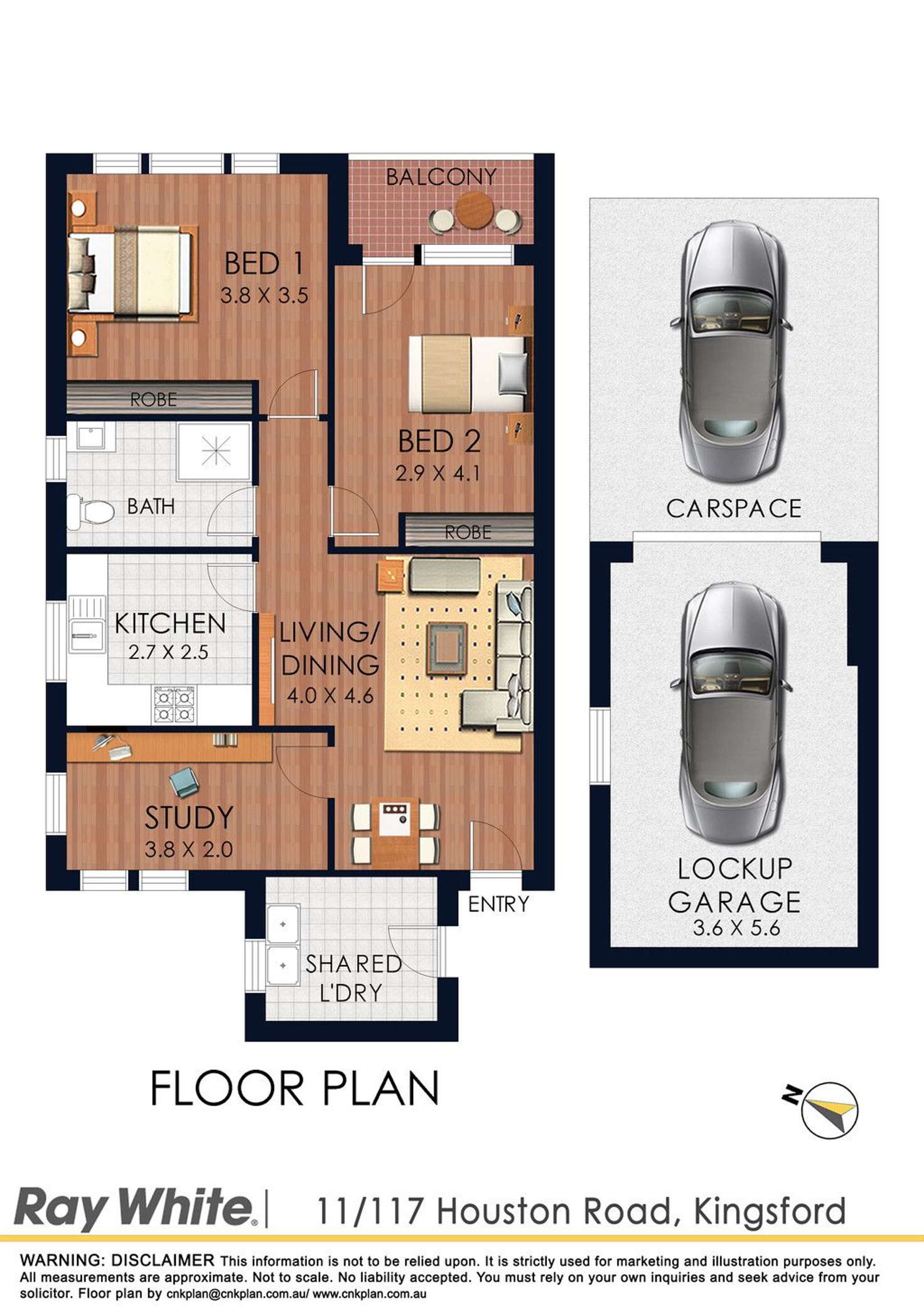 Floorplan of Homely unit listing, 11/117-119 Houston Road, Kingsford NSW 2032