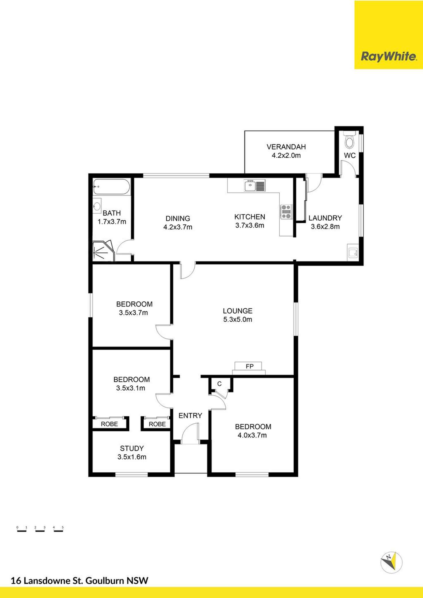Floorplan of Homely house listing, 16 Lansdowne Street, Goulburn NSW 2580