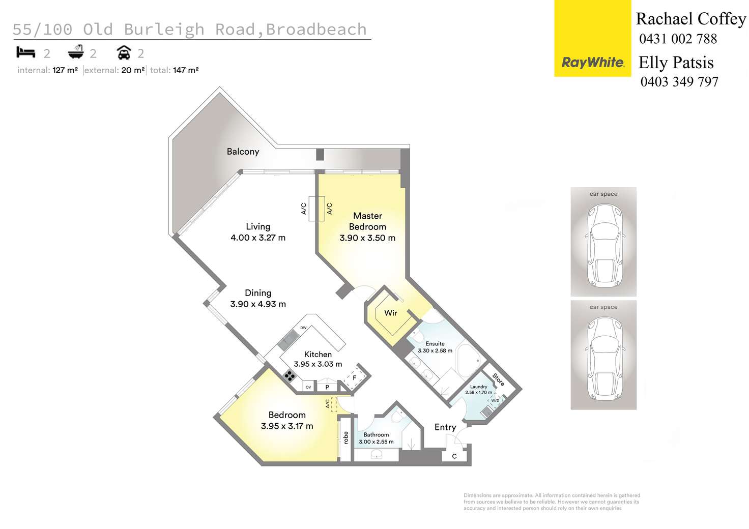 Floorplan of Homely apartment listing, 55 Oceana On Broadbeach 100 Old Burleigh Road, Broadbeach QLD 4218