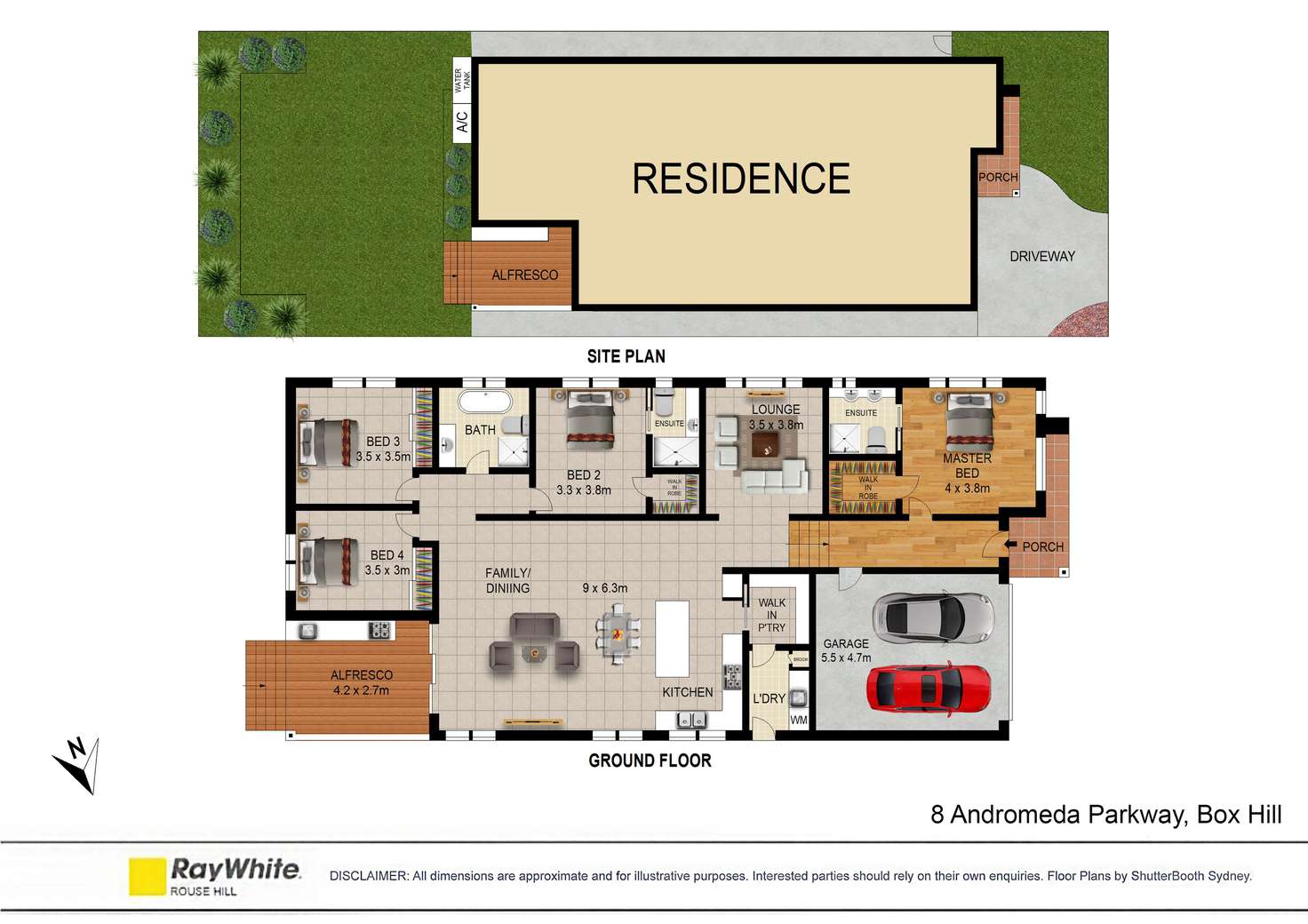 Floorplan of Homely house listing, 8 Andromeda Parkway, Box Hill NSW 2765