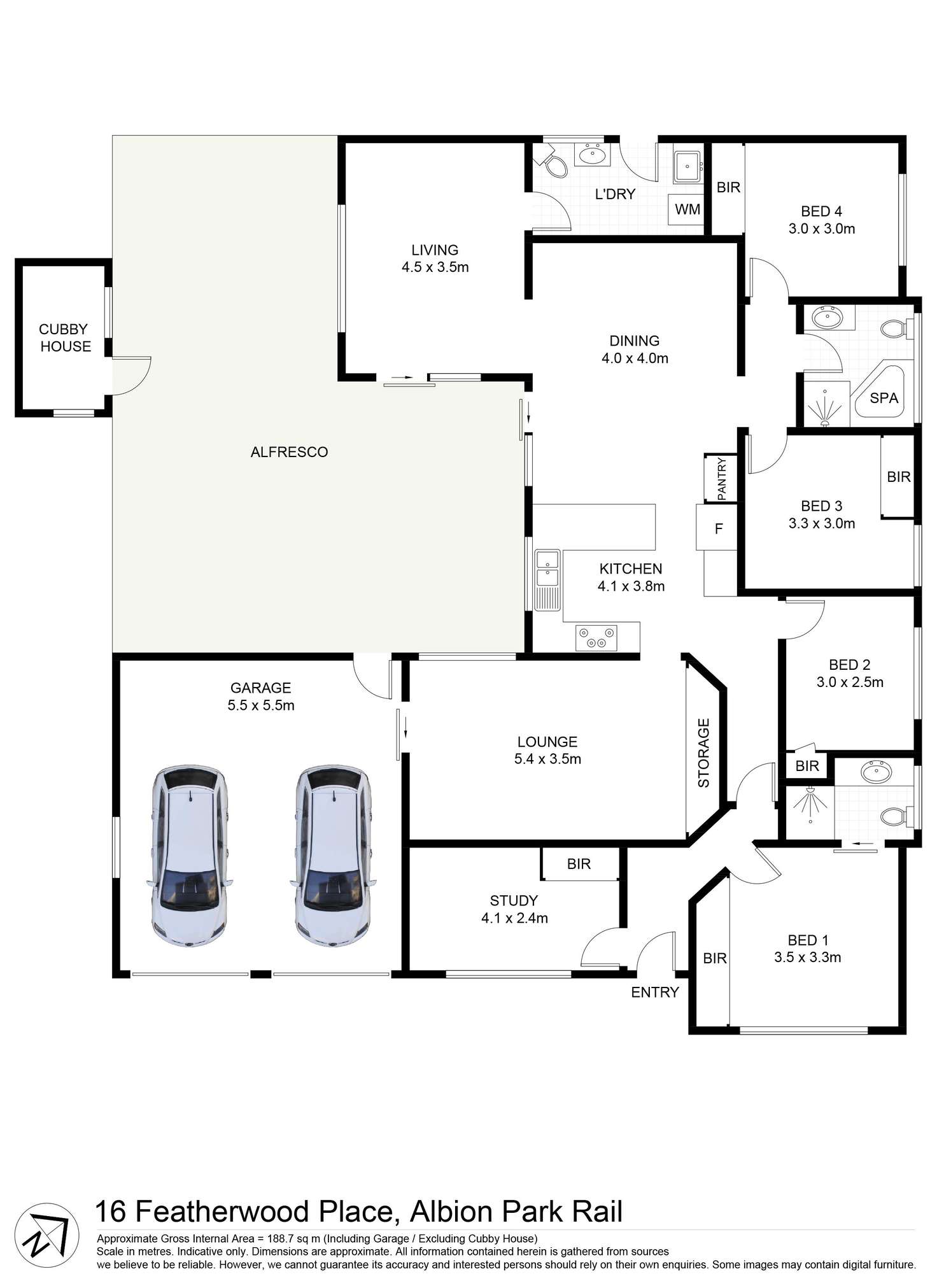 Floorplan of Homely house listing, 16 Featherwood Place, Albion Park Rail NSW 2527