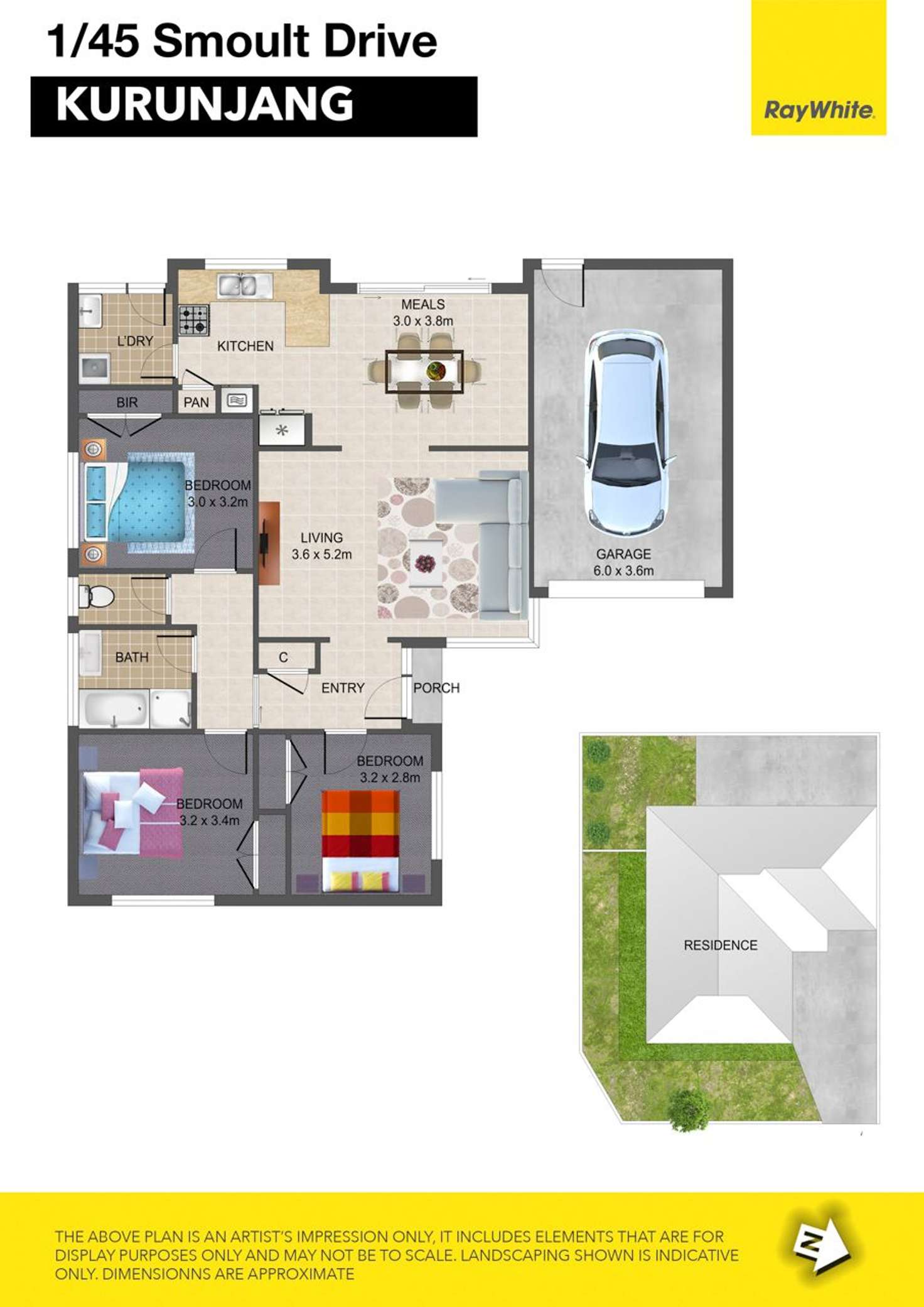 Floorplan of Homely house listing, 1/45 Smoult Drive, Kurunjang VIC 3337