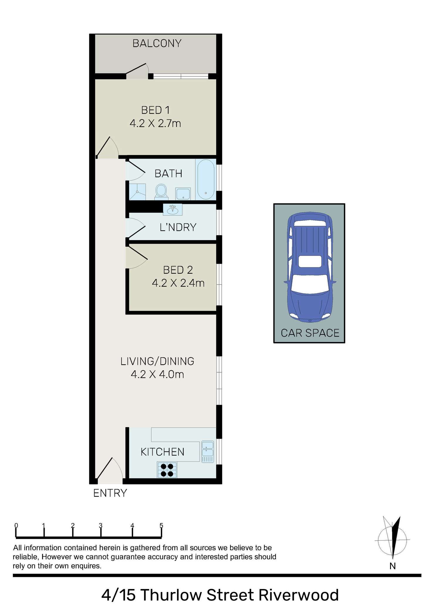 Floorplan of Homely unit listing, 4/15 Thurlow Street, Riverwood NSW 2210