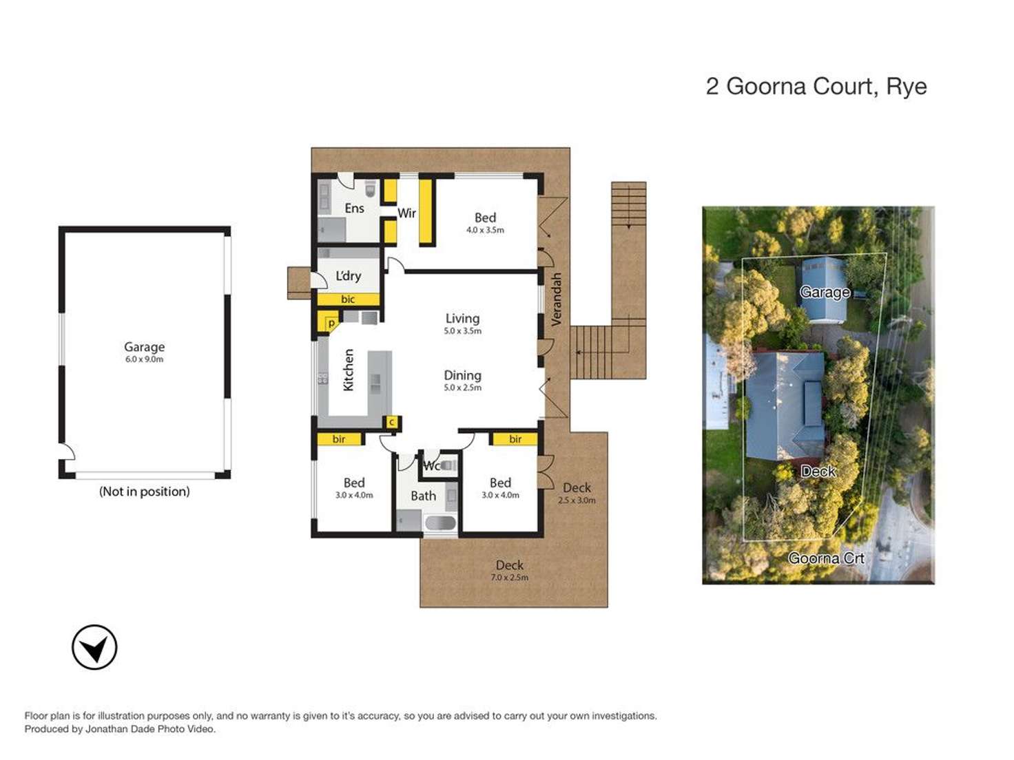Floorplan of Homely house listing, 2 Goorna Court, Rye VIC 3941