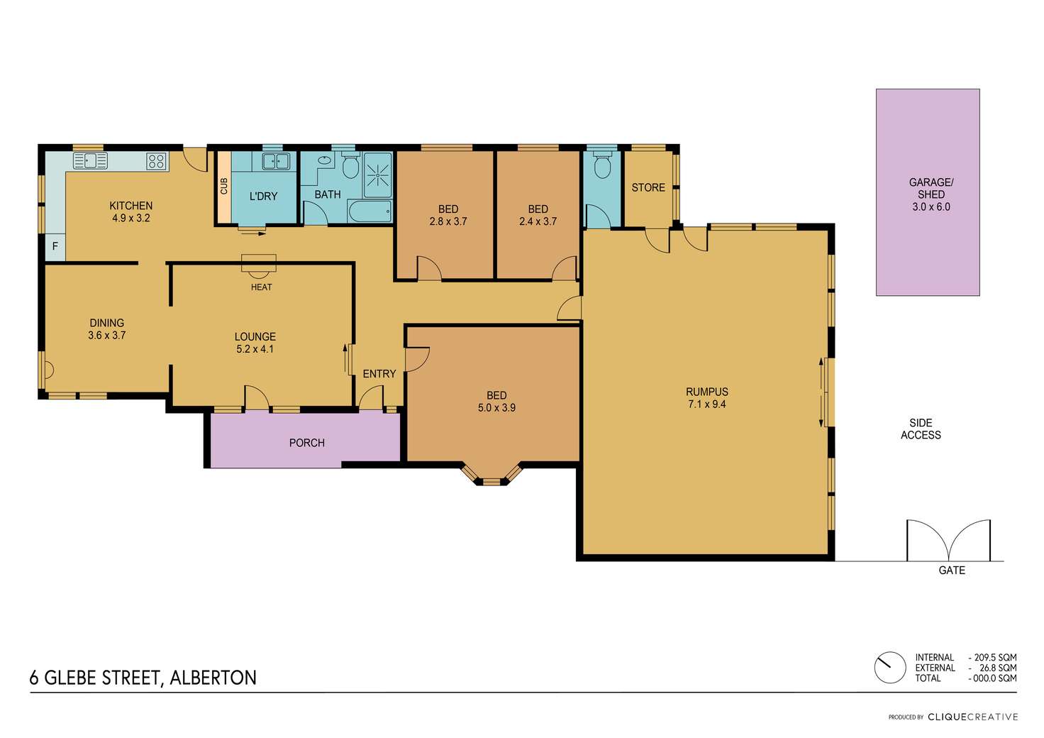 Floorplan of Homely house listing, 6 Glebe Street, Alberton SA 5014