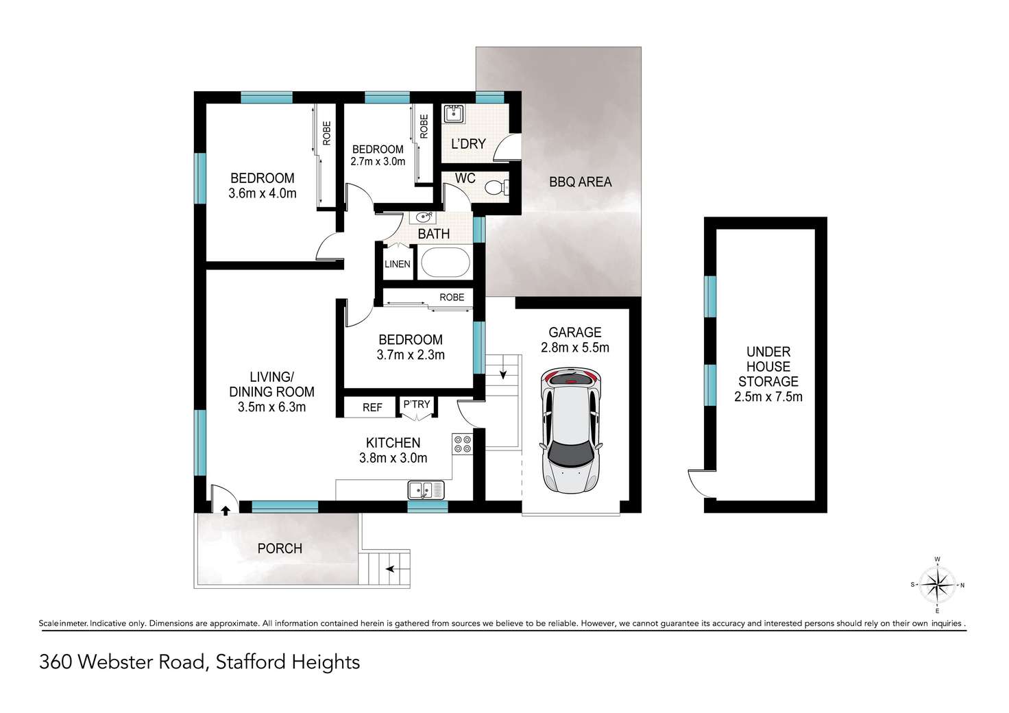 Floorplan of Homely house listing, 360 Webster Road, Stafford Heights QLD 4053