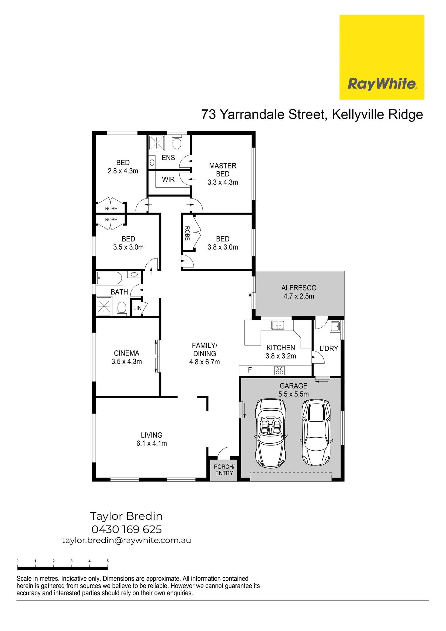 Floorplan of Homely house listing, 73 Yarrandale Street, Kellyville Ridge NSW 2155
