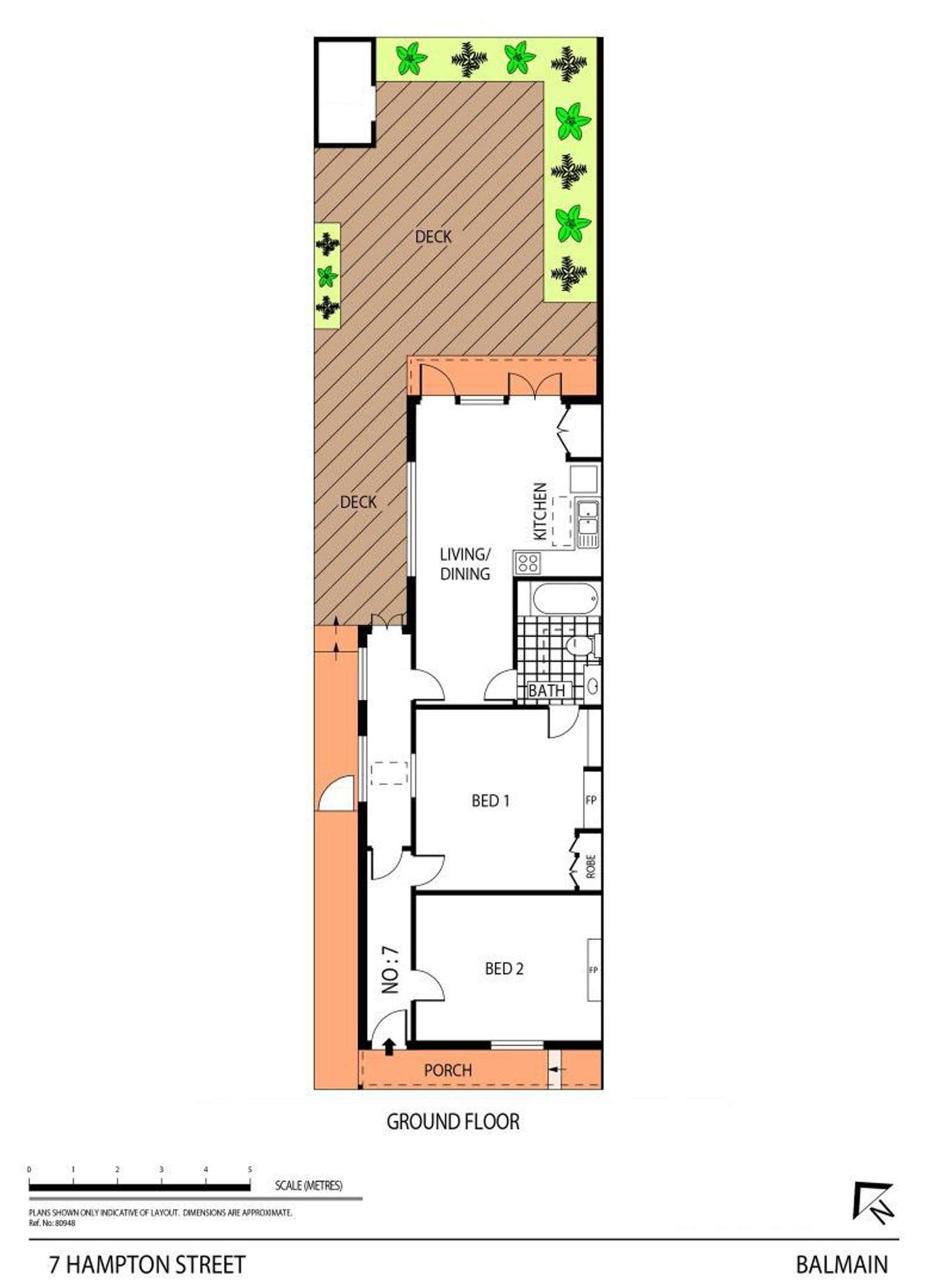 Floorplan of Homely house listing, 7 Hampton Street, Balmain NSW 2041