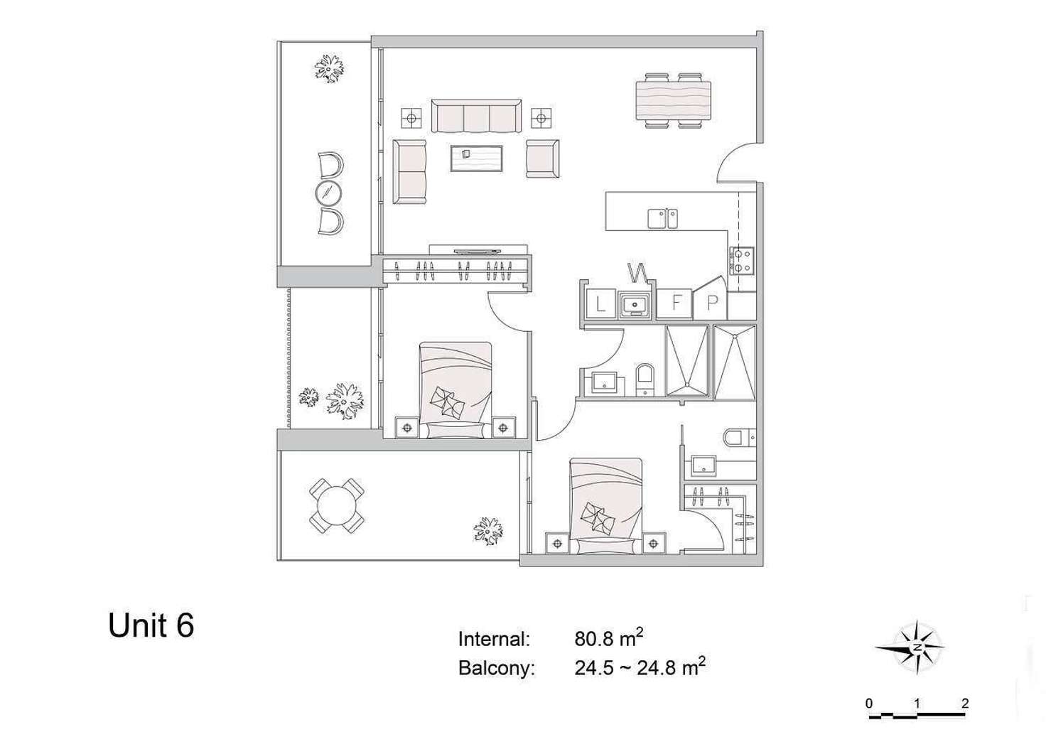 Floorplan of Homely apartment listing, 6/3 Hay Street, Box Hill South VIC 3128