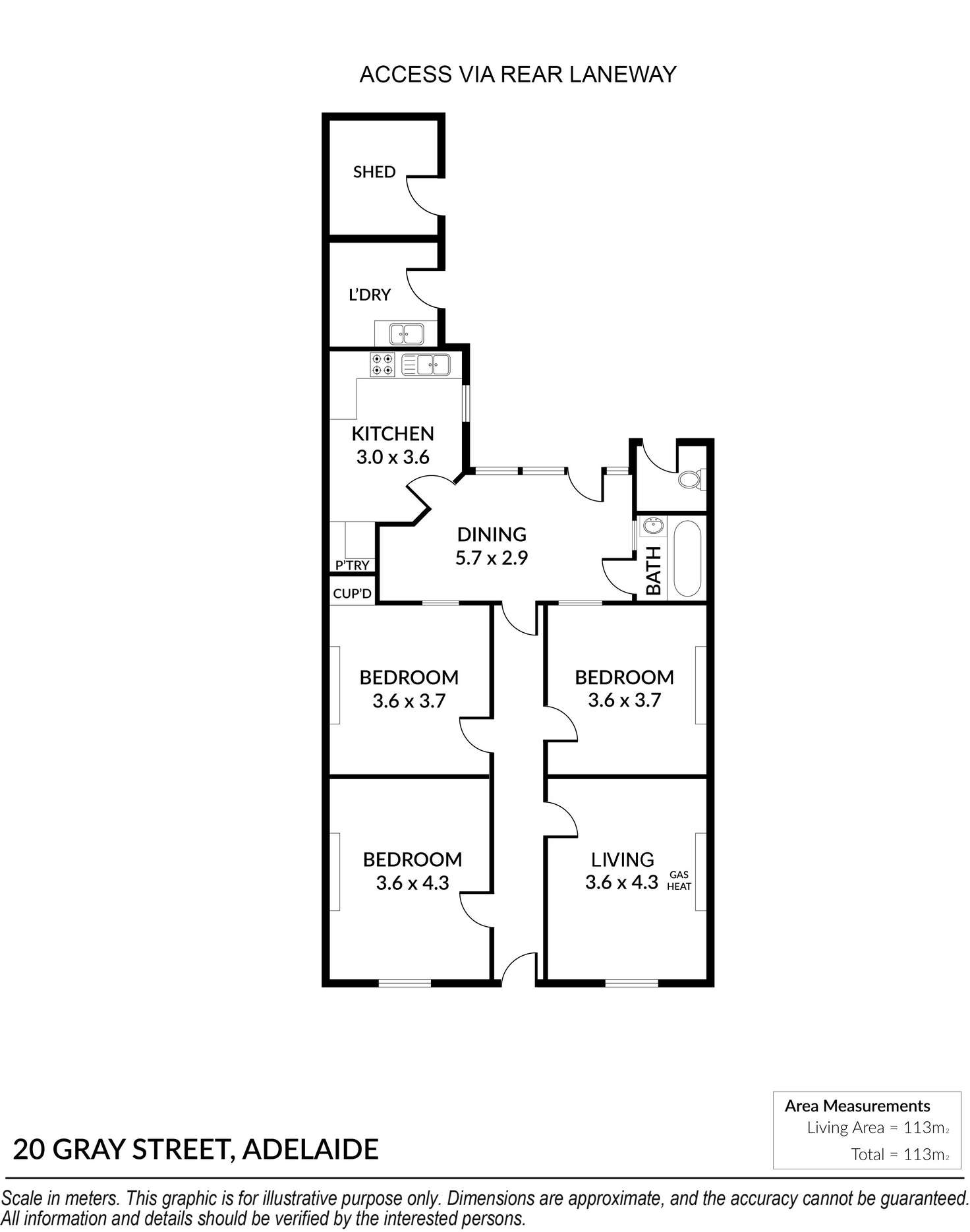 Floorplan of Homely house listing, 20 Gray Street, Adelaide SA 5000