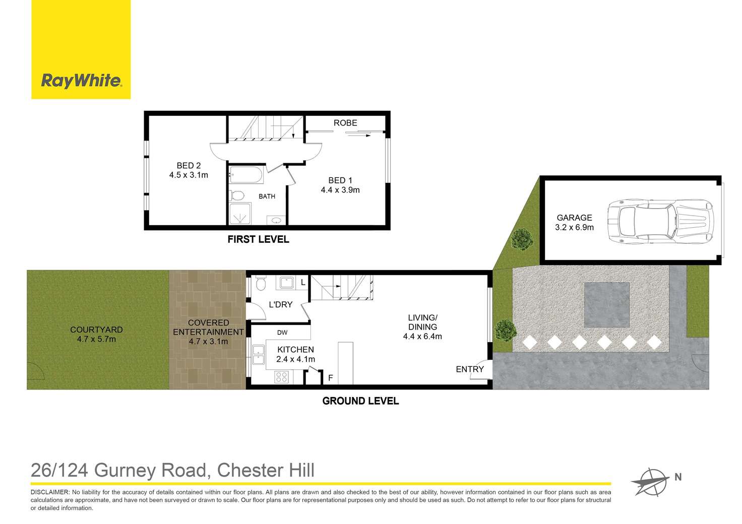 Floorplan of Homely townhouse listing, 26/124 Gurney Road, Chester Hill NSW 2162