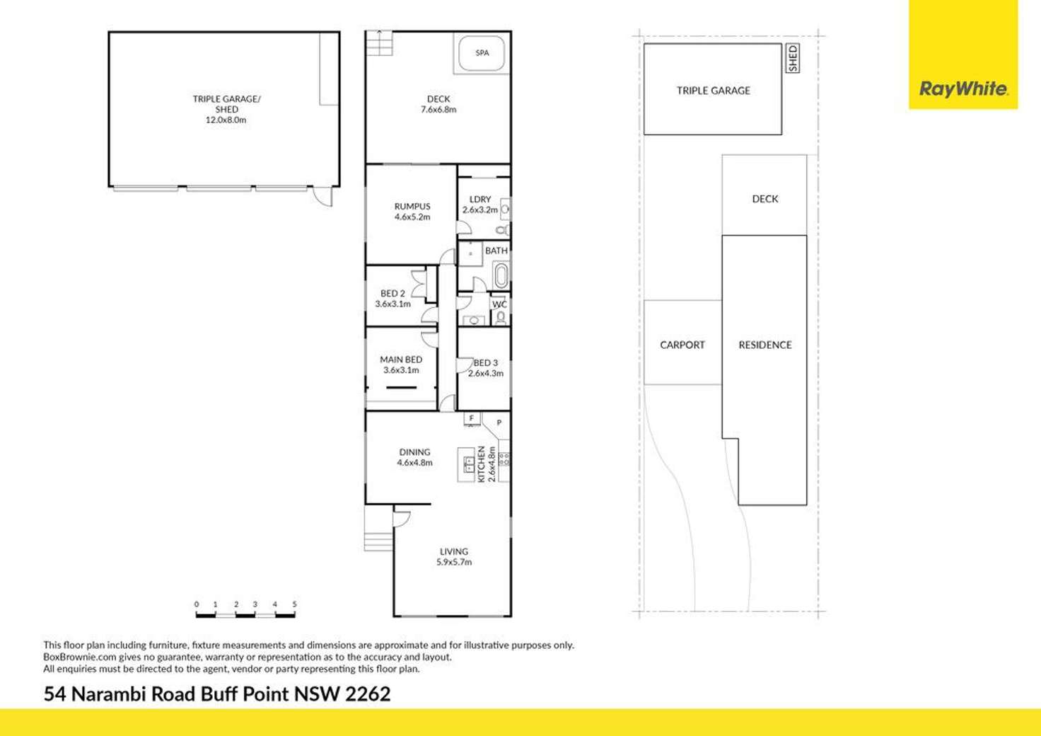 Floorplan of Homely house listing, 54 Narambi Road, Buff Point NSW 2262