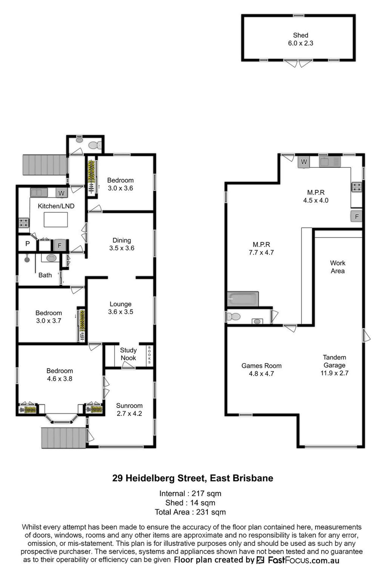 Floorplan of Homely house listing, 29 Heidelberg Street, East Brisbane QLD 4169