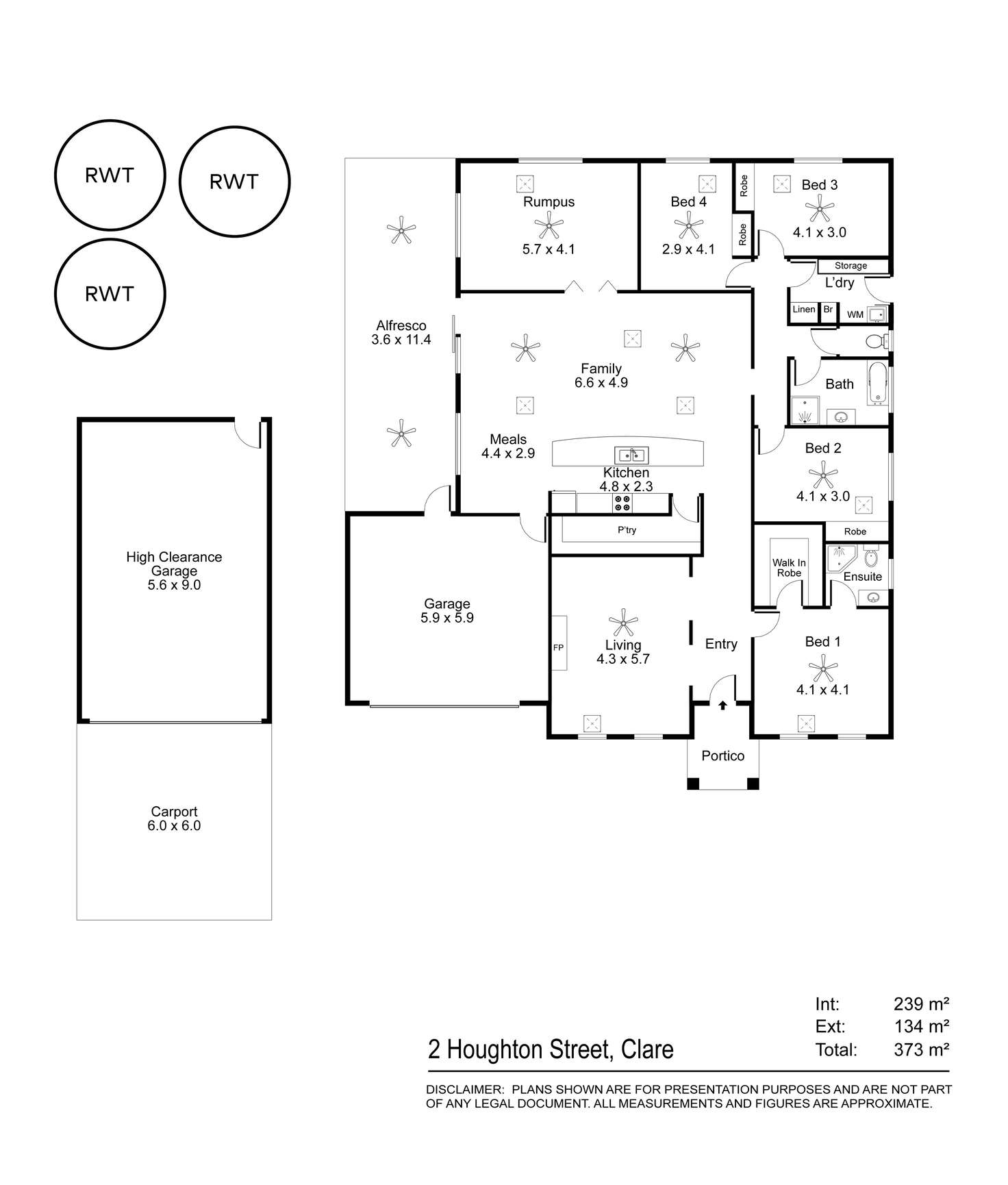 Floorplan of Homely house listing, 2 Houghton Street, Clare SA 5453