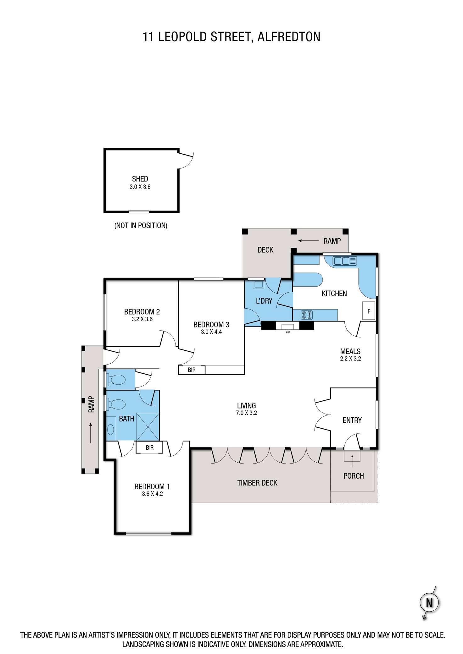 Floorplan of Homely house listing, 11 Leopold Street, Alfredton VIC 3350