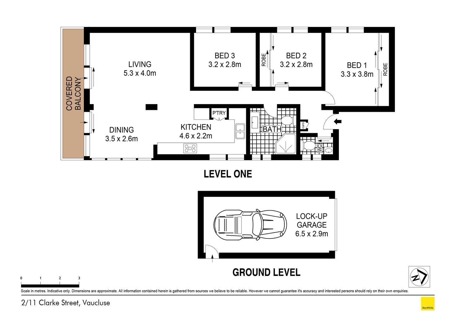 Floorplan of Homely apartment listing, 2/11 Clarke Street, Vaucluse NSW 2030
