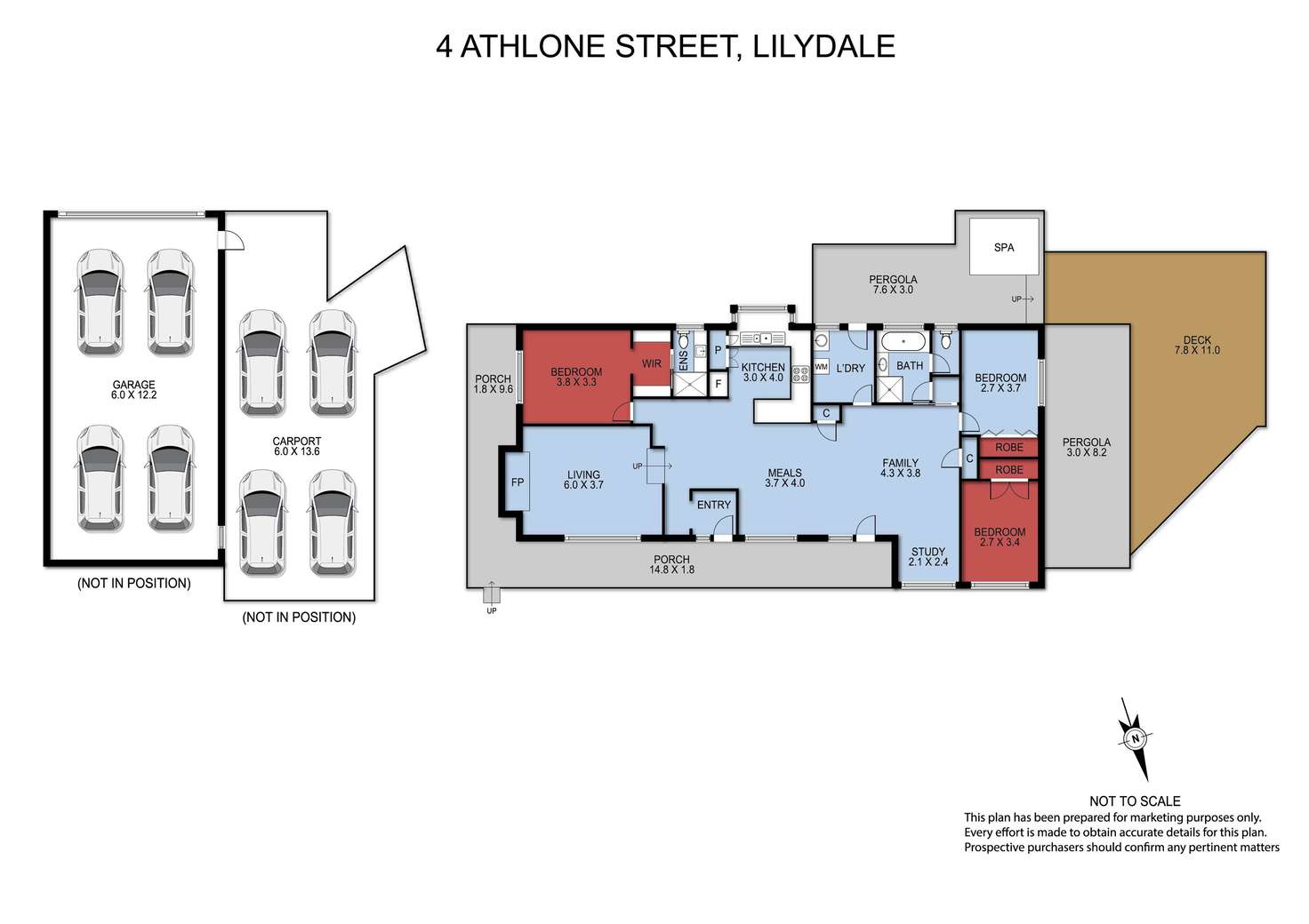 Floorplan of Homely house listing, 4 Athlone Street, Lilydale VIC 3140