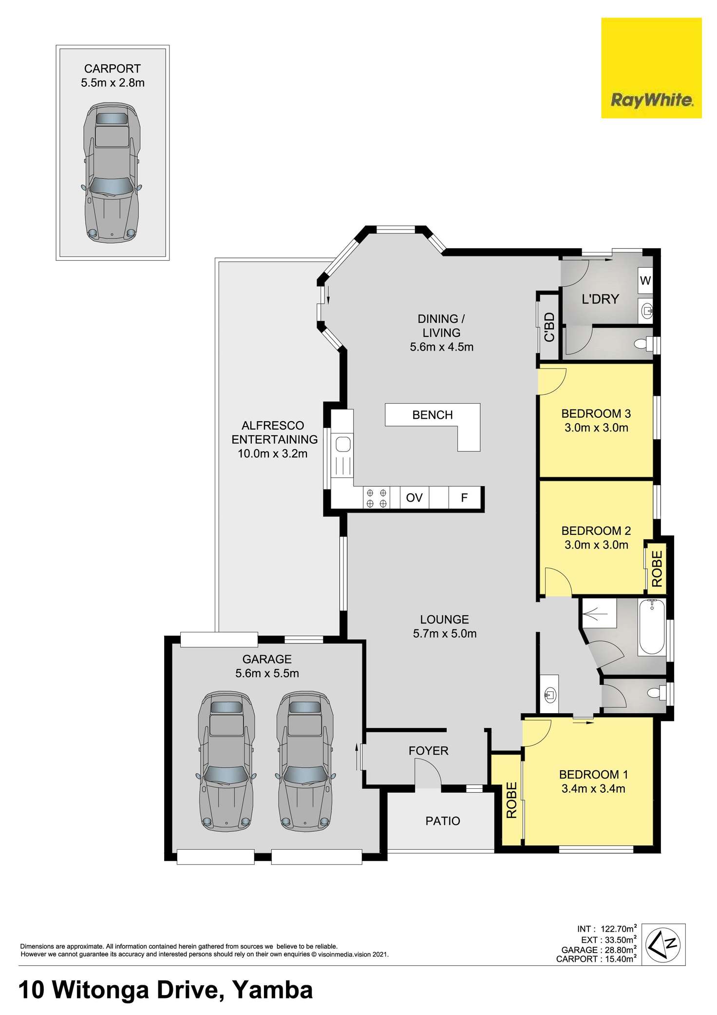 Floorplan of Homely house listing, 10 Witonga Drive, Yamba NSW 2464
