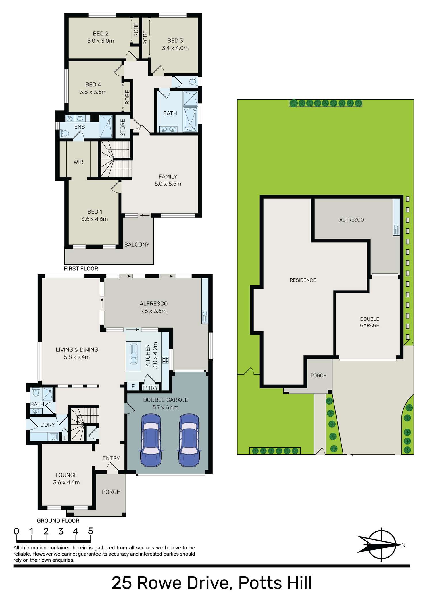 Floorplan of Homely house listing, 25 Rowe Drive, Potts Hill NSW 2143