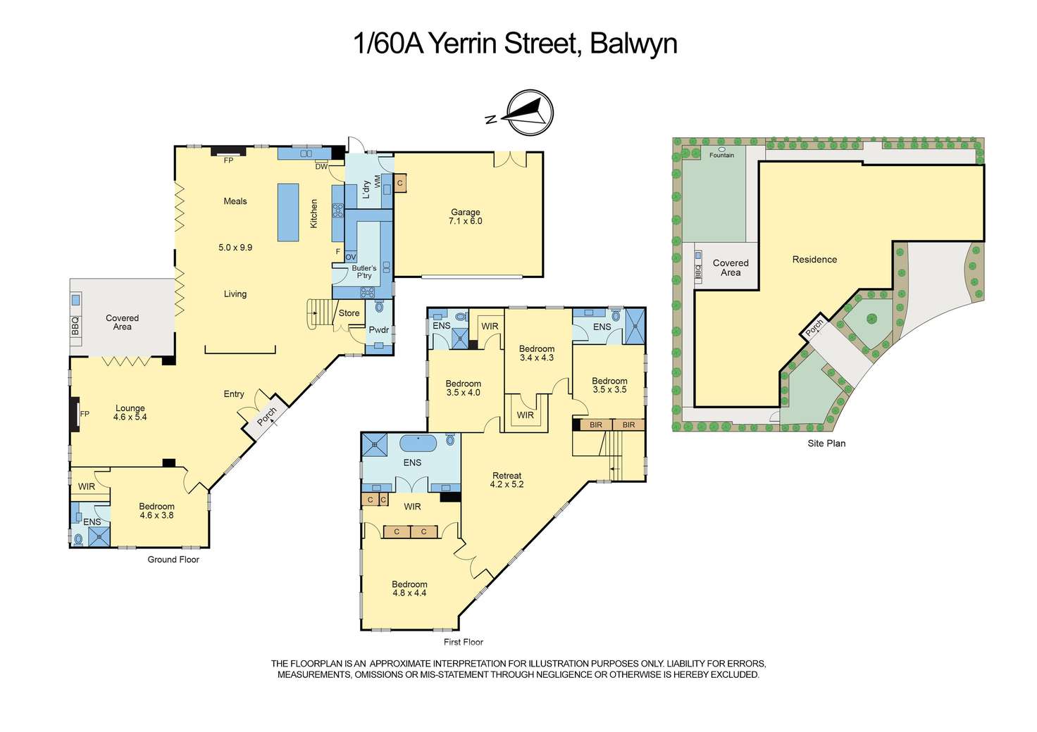 Floorplan of Homely house listing, 1/60A Yerrin Street, Balwyn VIC 3103