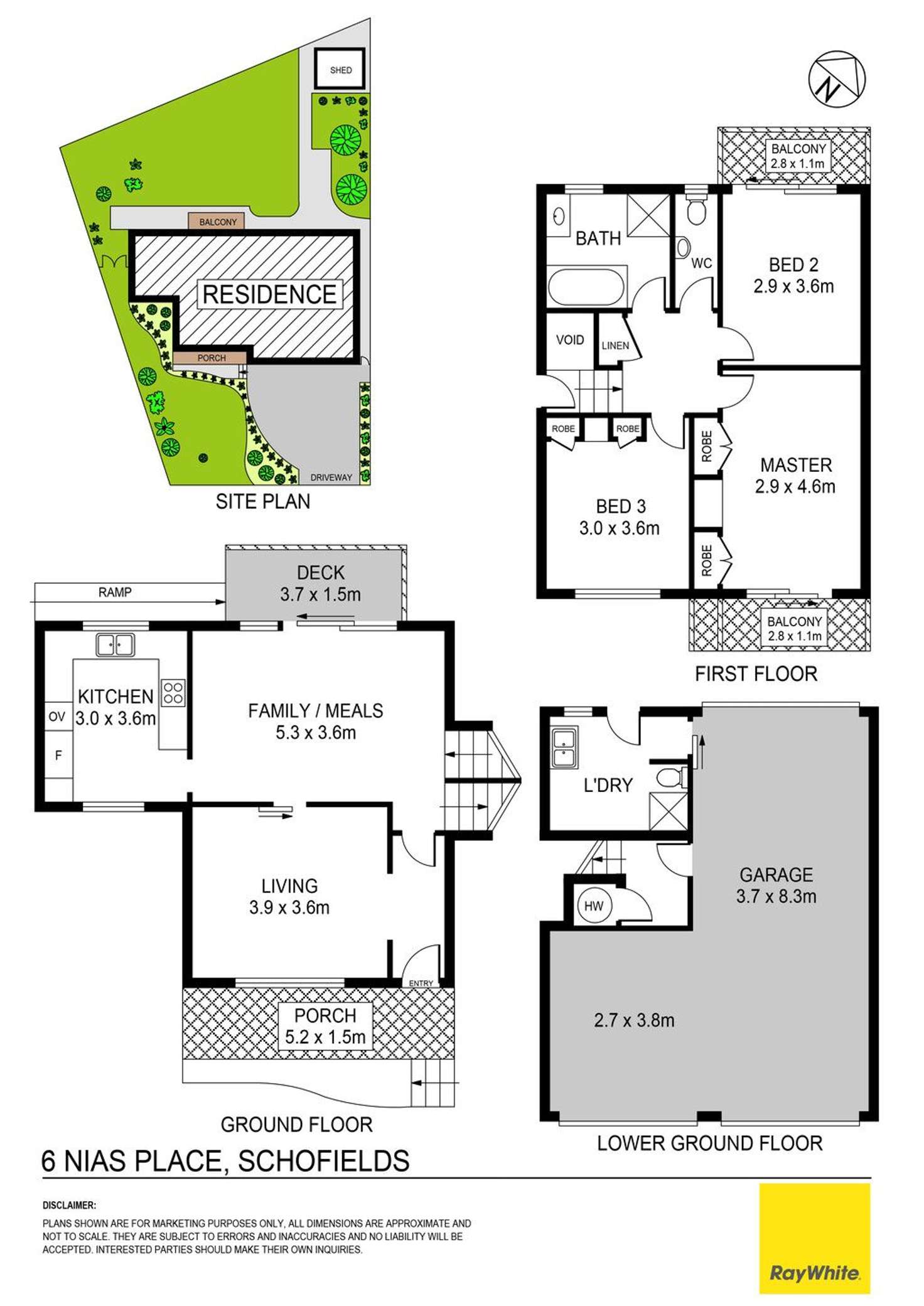 Floorplan of Homely house listing, 6 Nias Place, Schofields NSW 2762