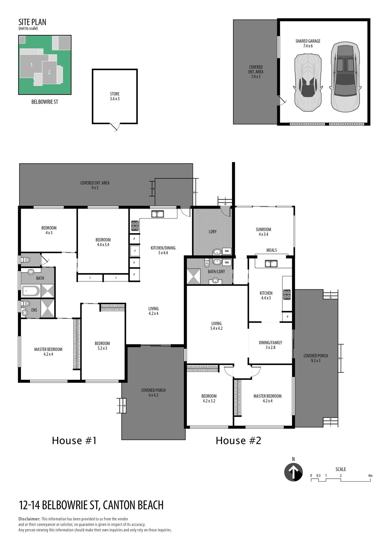 Floorplan of Homely house listing, 12-14 Belbowrie Street, Canton Beach NSW 2263